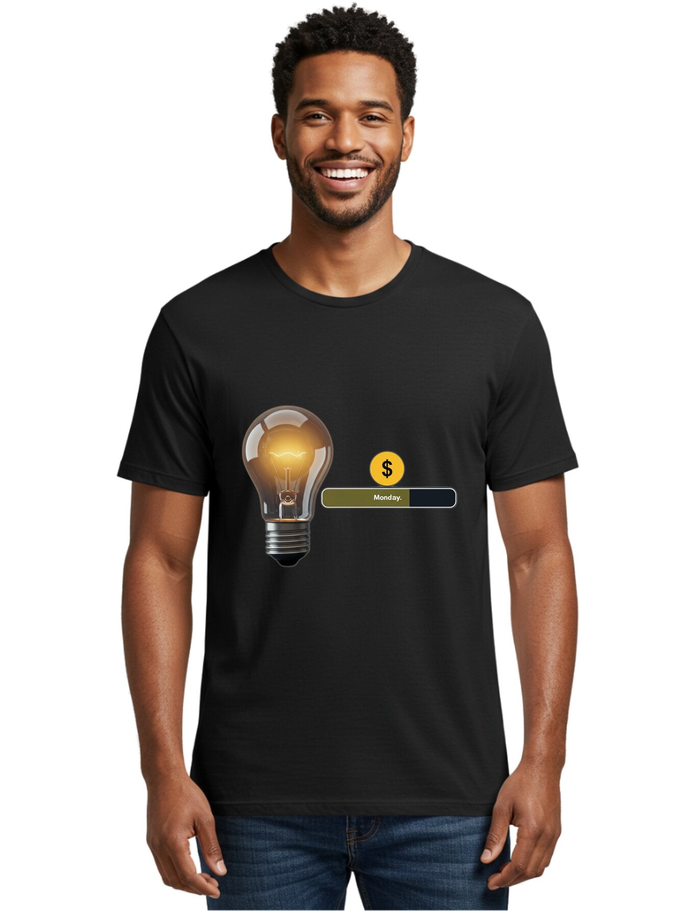 Lightbulb-Monday Men'S Graphic Tee, 100% Cotton, Comfortable Casual Summer Wear, Machine Washable, Vintage Camera, Old Camera, Antique Camera, Black Camera, Classic Photography, Photography Equipment, Nostalgic Device, Film Camera, Camera Art Bao587 19