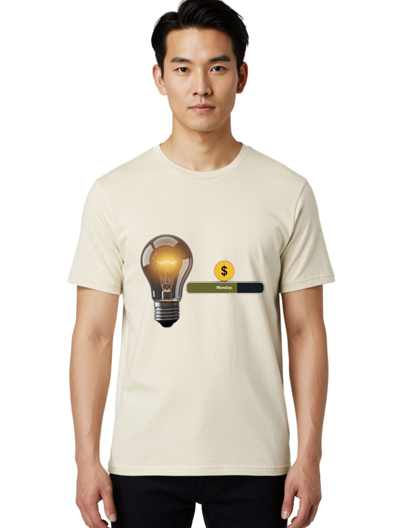 Lightbulb-Monday Men'S Graphic Tee, 100% Cotton, Comfortable Casual Summer Wear, Machine Washable, Vintage Camera, Old Camera, Antique Camera, Black Camera, Classic Photography, Photography Equipment, Nostalgic Device, Film Camera, Camera Art Bao587 28