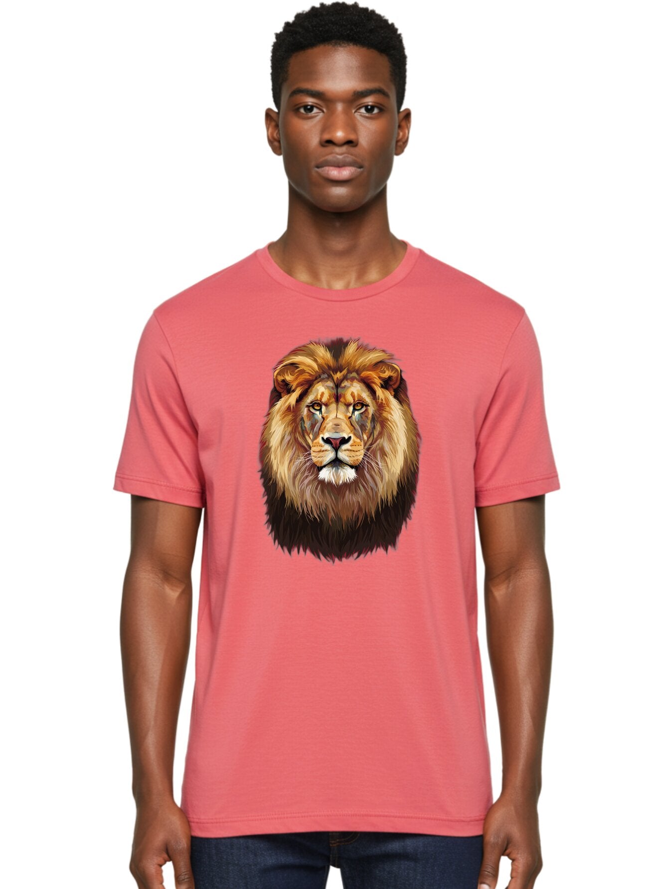 Lion-Head-1 Men'S Graphic Tee, 100% Cotton, Comfortable Casual Summer Wear, Machine Washable, Vintage Camera, Old Camera, Antique Camera, Black Camera, Classic Photography, Photography Equipment, Nostalgic Device, Film Camera, Camera Art Bao592 29