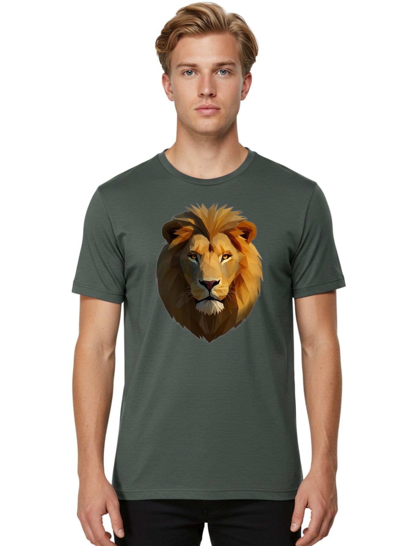 Lion-Head-4 Men'S Graphic Tee, 100% Cotton, Comfortable Casual Summer Wear, Machine Washable, Vintage Camera, Old Camera, Antique Camera, Black Camera, Classic Photography, Photography Equipment, Nostalgic Device, Film Camera, Camera Art Bao595 28