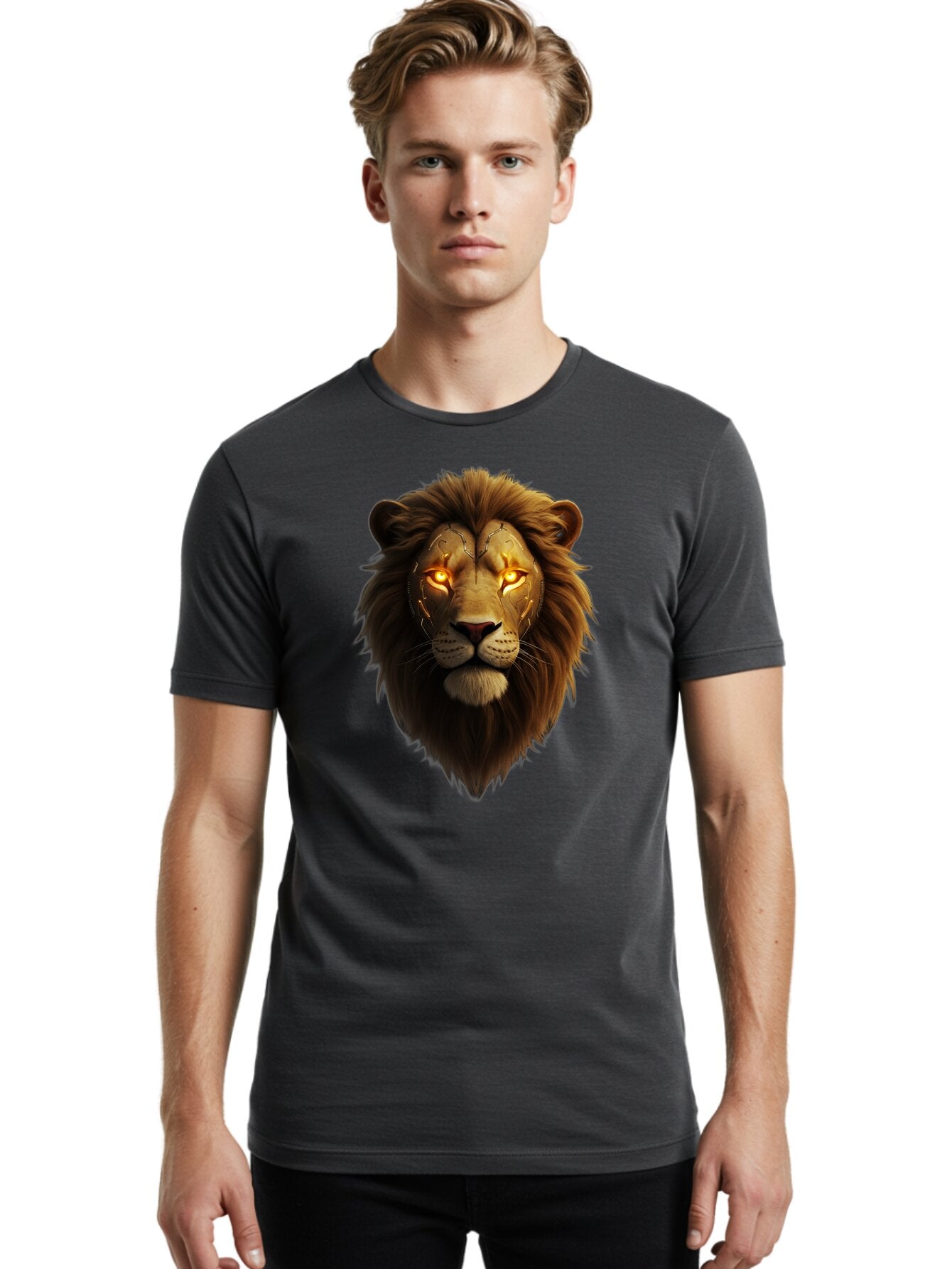 Lion-Head-6 Men'S Graphic Tee, 100% Cotton, Comfortable Casual Summer Wear, Machine Washable, Vintage Camera, Old Camera, Antique Camera, Black Camera, Classic Photography, Photography Equipment, Nostalgic Device, Film Camera, Camera Art Bao597 22