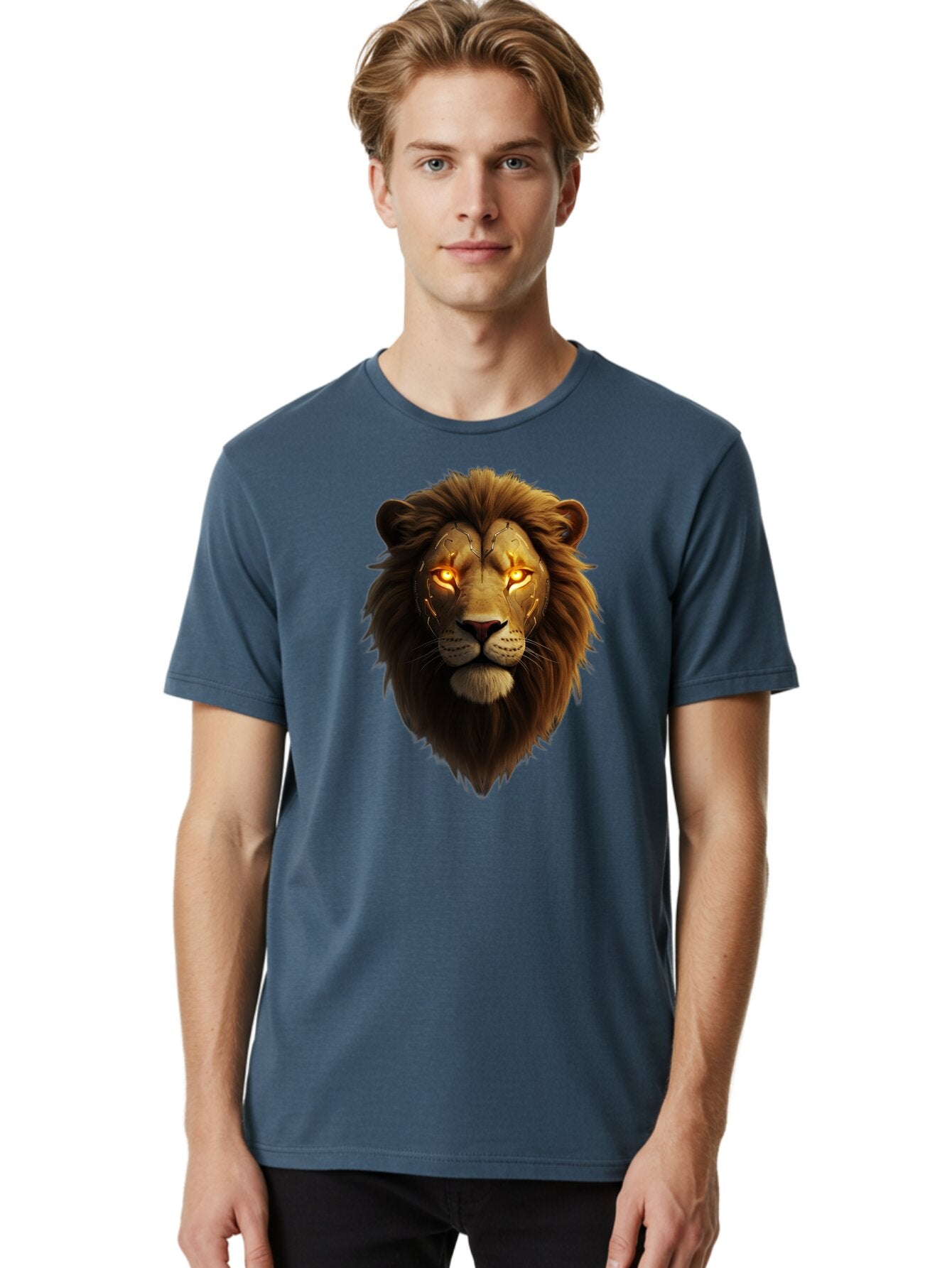 Lion-Head-6 Men'S Graphic Tee, 100% Cotton, Comfortable Casual Summer Wear, Machine Washable, Vintage Camera, Old Camera, Antique Camera, Black Camera, Classic Photography, Photography Equipment, Nostalgic Device, Film Camera, Camera Art Bao597 25