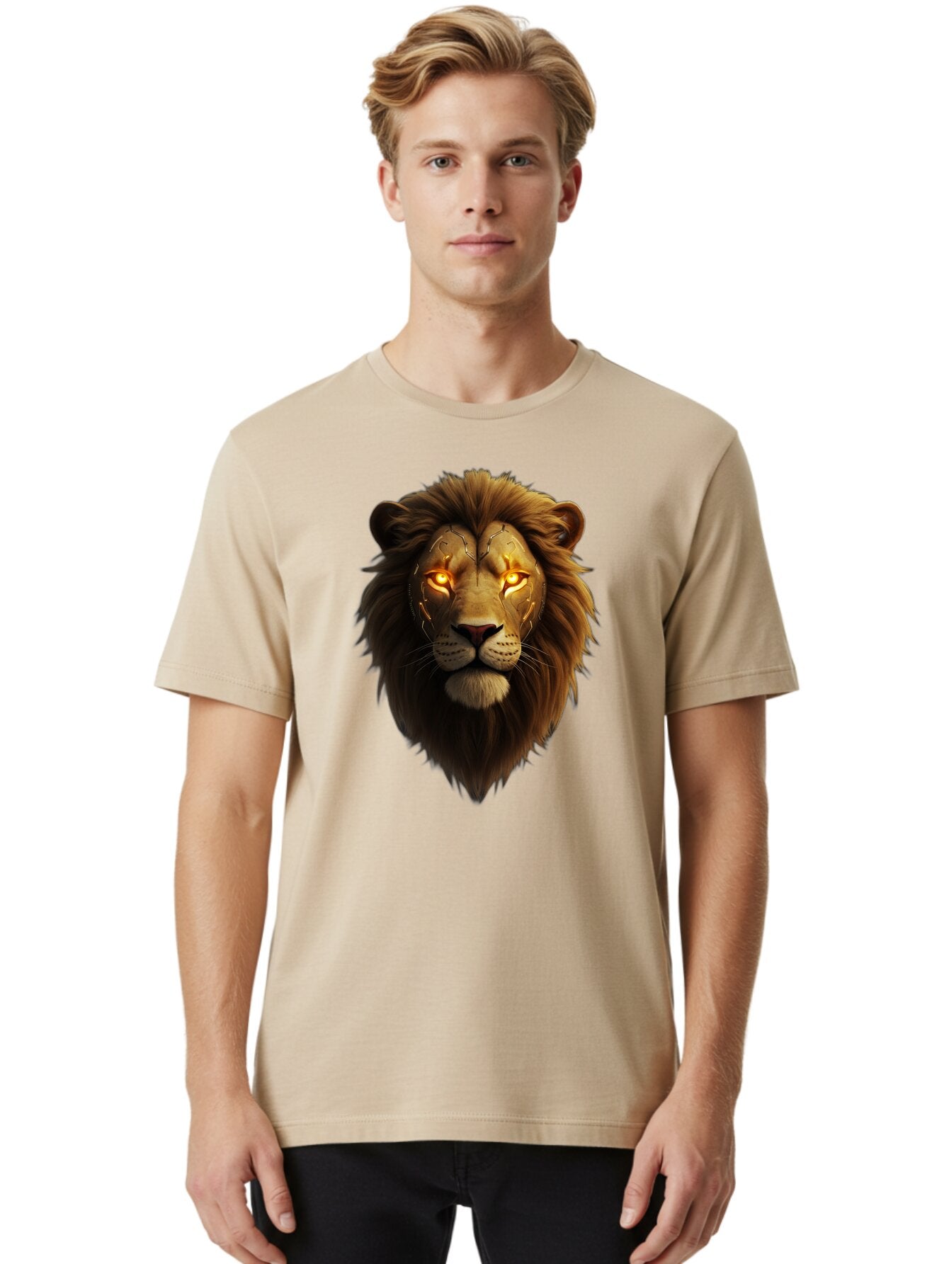 Lion-Head-6 Men'S Graphic Tee, 100% Cotton, Comfortable Casual Summer Wear, Machine Washable, Vintage Camera, Old Camera, Antique Camera, Black Camera, Classic Photography, Photography Equipment, Nostalgic Device, Film Camera, Camera Art Bao597 28