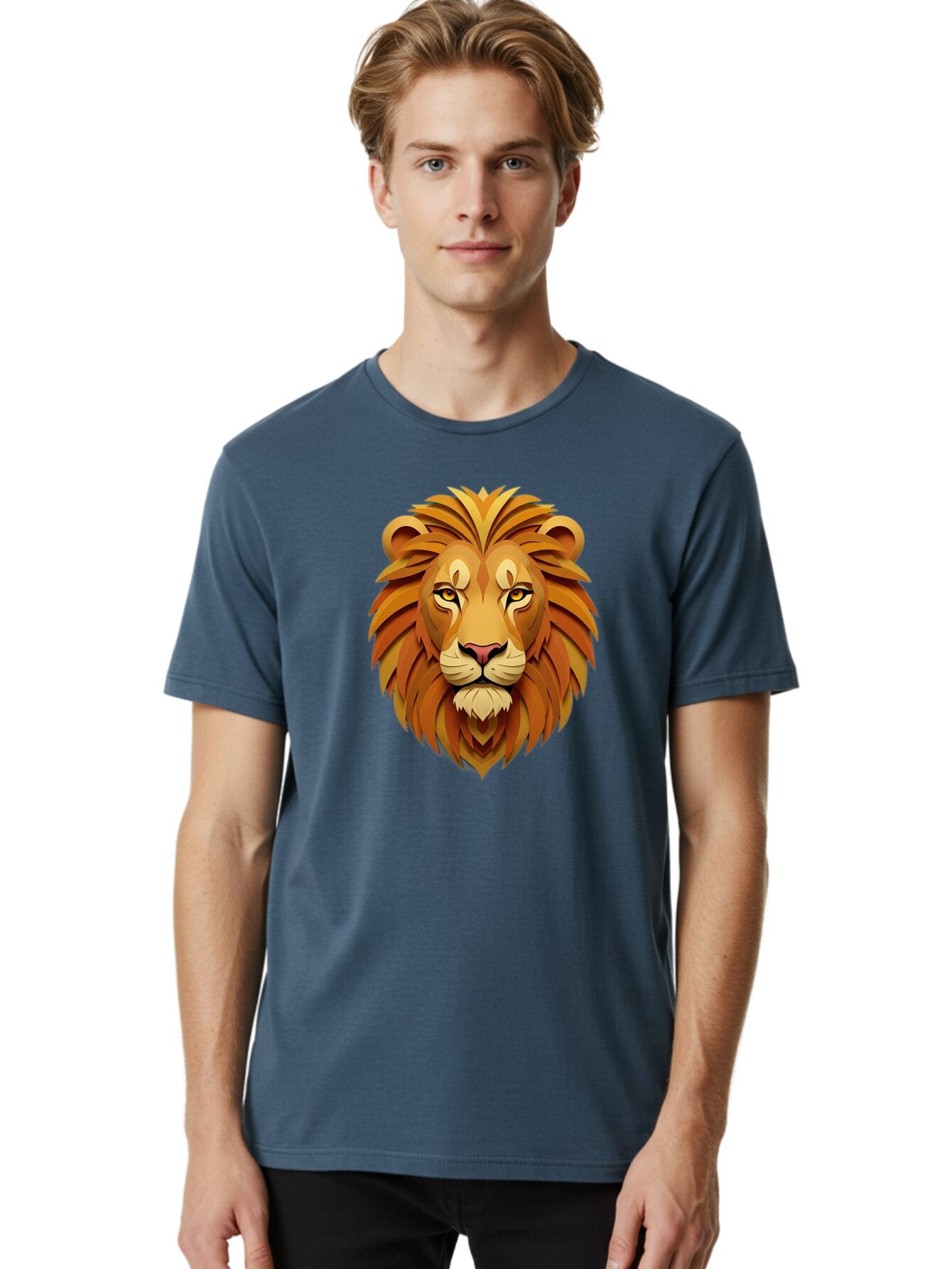 Lion-Head-7 Men'S Graphic Tee, 100% Cotton, Comfortable Casual Summer Wear, Machine Washable, Vintage Camera, Old Camera, Antique Camera, Black Camera, Classic Photography, Photography Equipment, Nostalgic Device, Film Camera, Camera Art Bao598 17