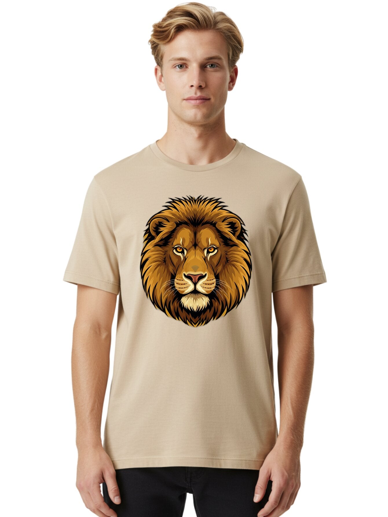 Lion-Head-8 Men'S Graphic Tee, 100% Cotton, Comfortable Casual Summer Wear, Machine Washable, Vintage Camera, Old Camera, Antique Camera, Black Camera, Classic Photography, Photography Equipment, Nostalgic Device, Film Camera, Camera Art Bao599 19