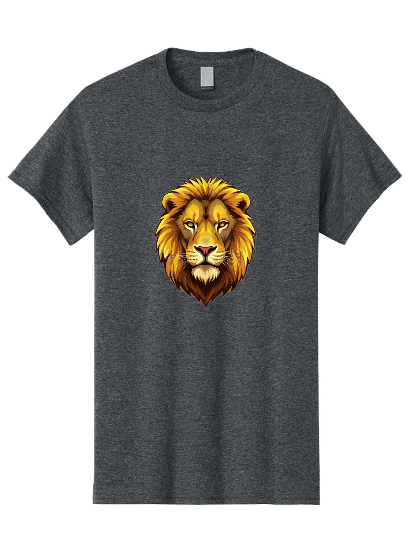 Lion-Head-Logo Men'S Graphic Tee, 100% Cotton, Comfortable Casual Summer Wear, Machine Washable, Vintage Camera, Old Camera, Antique Camera, Black Camera, Classic Photography, Photography Equipment, Nostalgic Device, Film Camera, Camera Art Bao601 4