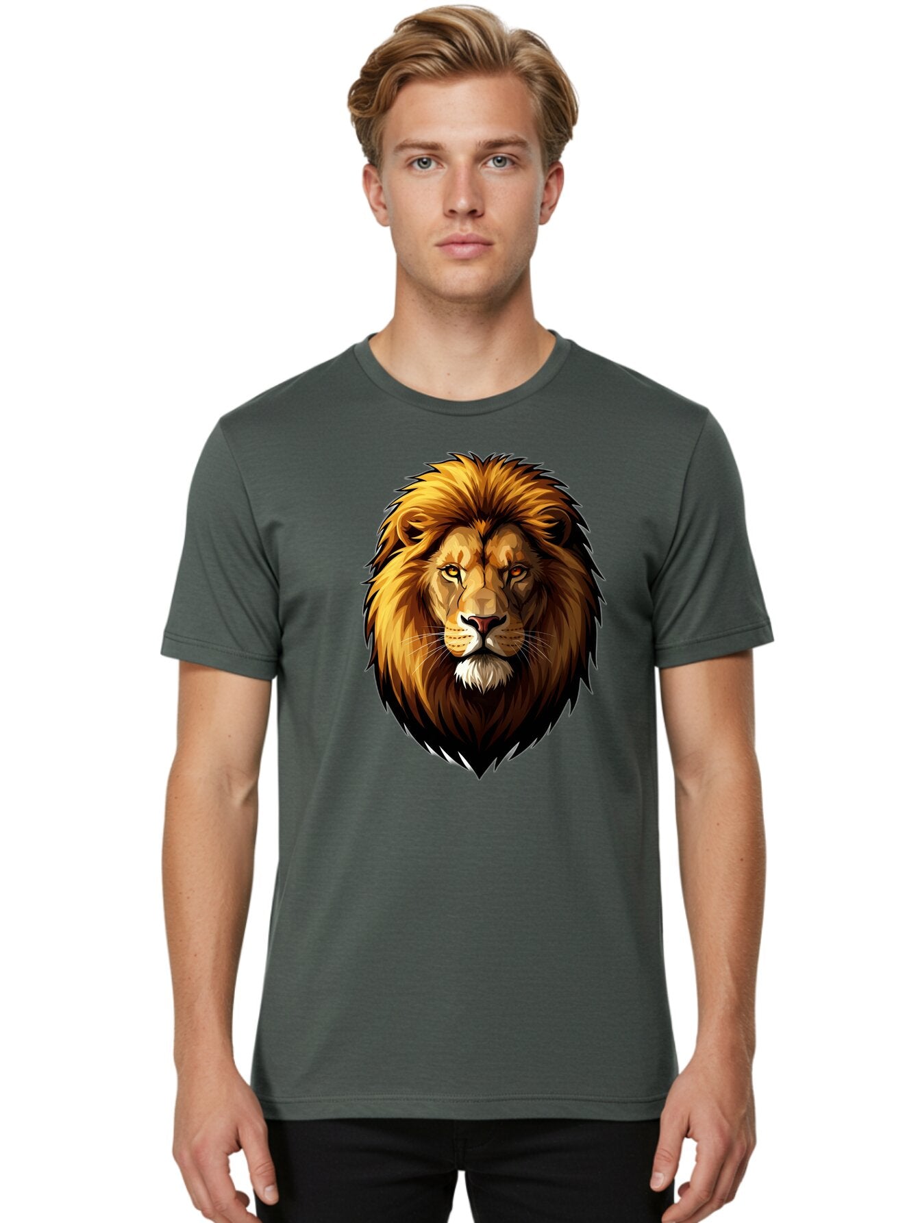 Lion-Head Men'S Graphic Tee, 100% Cotton, Comfortable Casual Summer Wear, Machine Washable, Vintage Camera, Old Camera, Antique Camera, Black Camera, Classic Photography, Photography Equipment, Nostalgic Device, Film Camera, Camera Art Bao602 17