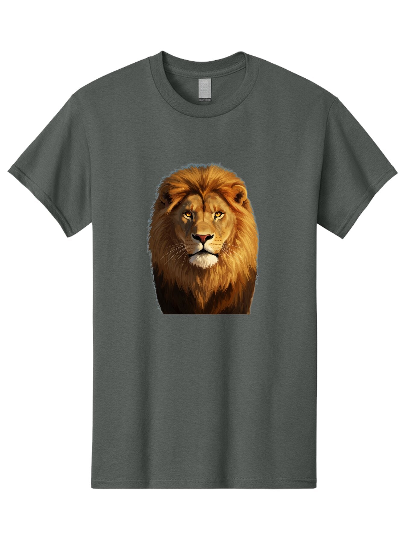 Lion-Portrait-1 Men'S Graphic Tee, 100% Cotton, Comfortable Casual Summer Wear, Machine Washable, Vintage Camera, Old Camera, Antique Camera, Black Camera, Classic Photography, Photography Equipment, Nostalgic Device, Film Camera, Camera Art Bao603 8
