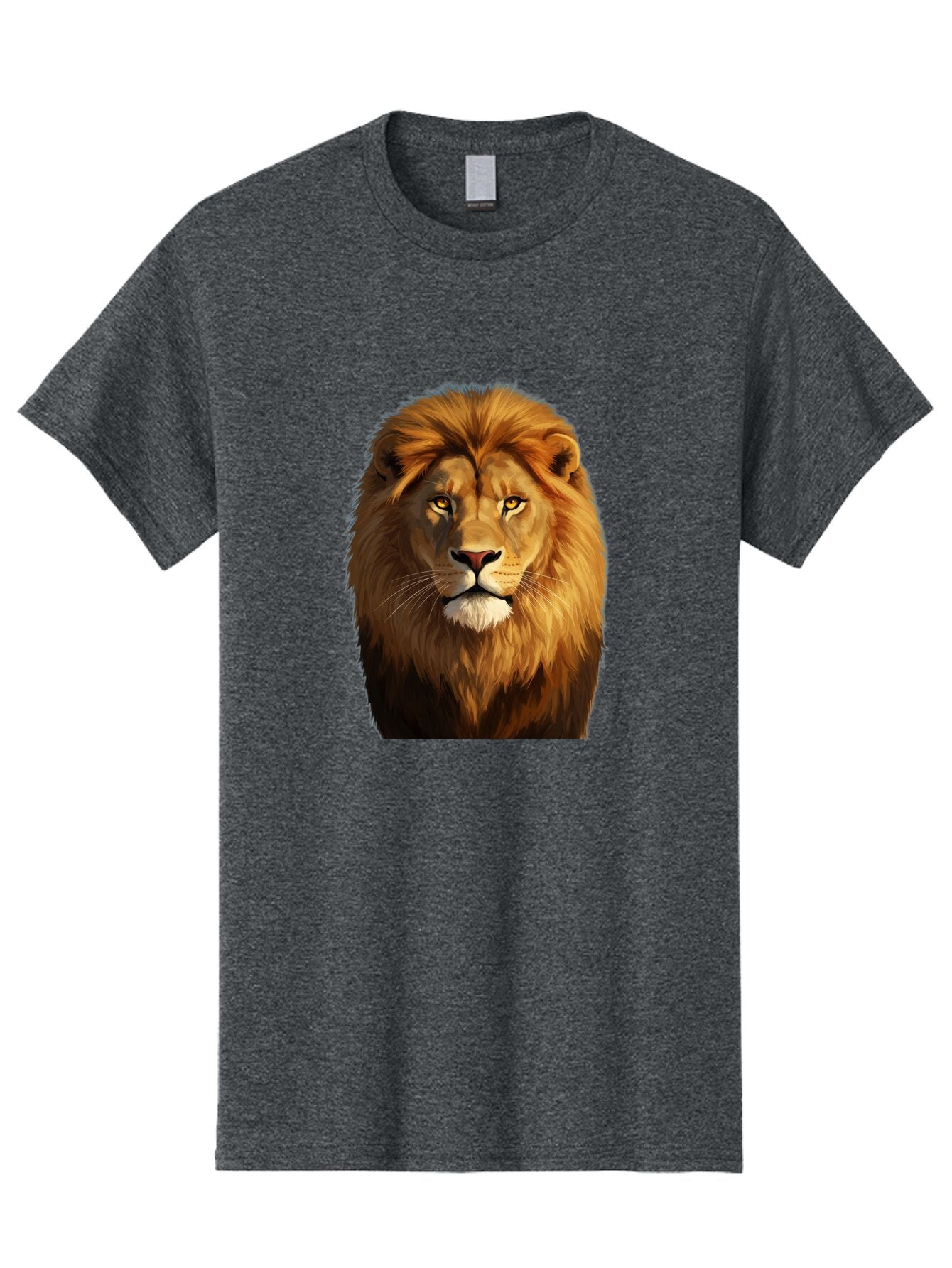 Lion-Portrait-1 Men'S Graphic Tee, 100% Cotton, Comfortable Casual Summer Wear, Machine Washable, Vintage Camera, Old Camera, Antique Camera, Black Camera, Classic Photography, Photography Equipment, Nostalgic Device, Film Camera, Camera Art Bao603 6