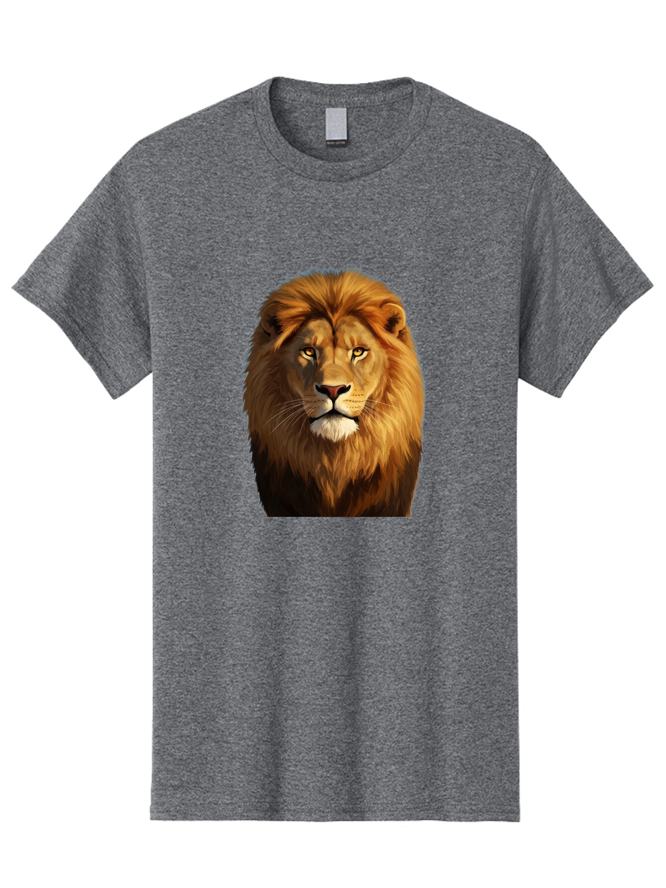 Lion-Portrait-1 Men'S Graphic Tee, 100% Cotton, Comfortable Casual Summer Wear, Machine Washable, Vintage Camera, Old Camera, Antique Camera, Black Camera, Classic Photography, Photography Equipment, Nostalgic Device, Film Camera, Camera Art Bao603 10
