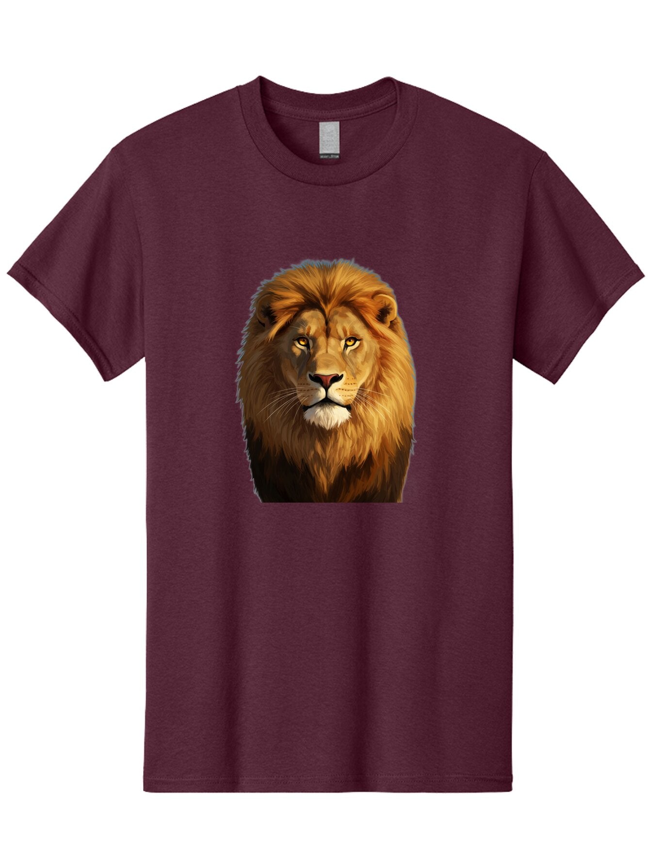 Lion-Portrait-1 Men'S Graphic Tee, 100% Cotton, Comfortable Casual Summer Wear, Machine Washable, Vintage Camera, Old Camera, Antique Camera, Black Camera, Classic Photography, Photography Equipment, Nostalgic Device, Film Camera, Camera Art Bao603 14