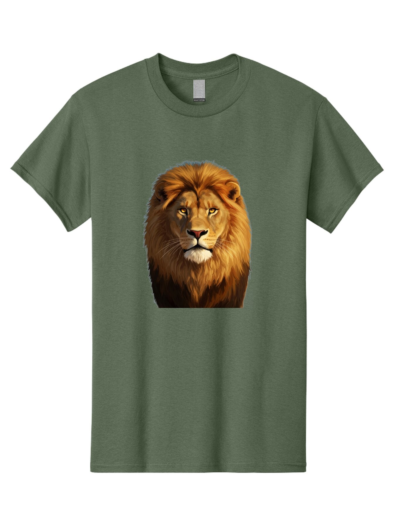 Lion-Portrait-1 Men'S Graphic Tee, 100% Cotton, Comfortable Casual Summer Wear, Machine Washable, Vintage Camera, Old Camera, Antique Camera, Black Camera, Classic Photography, Photography Equipment, Nostalgic Device, Film Camera, Camera Art Bao603 5
