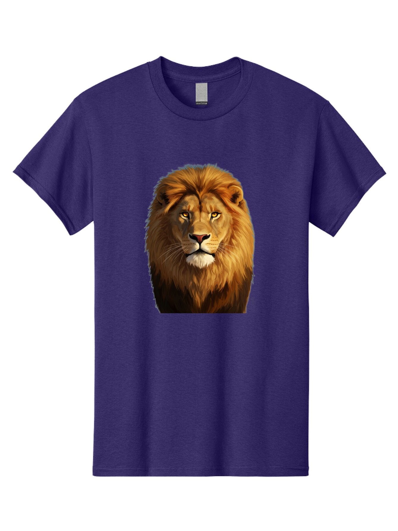 Lion-Portrait-1 Men'S Graphic Tee, 100% Cotton, Comfortable Casual Summer Wear, Machine Washable, Vintage Camera, Old Camera, Antique Camera, Black Camera, Classic Photography, Photography Equipment, Nostalgic Device, Film Camera, Camera Art Bao603 3