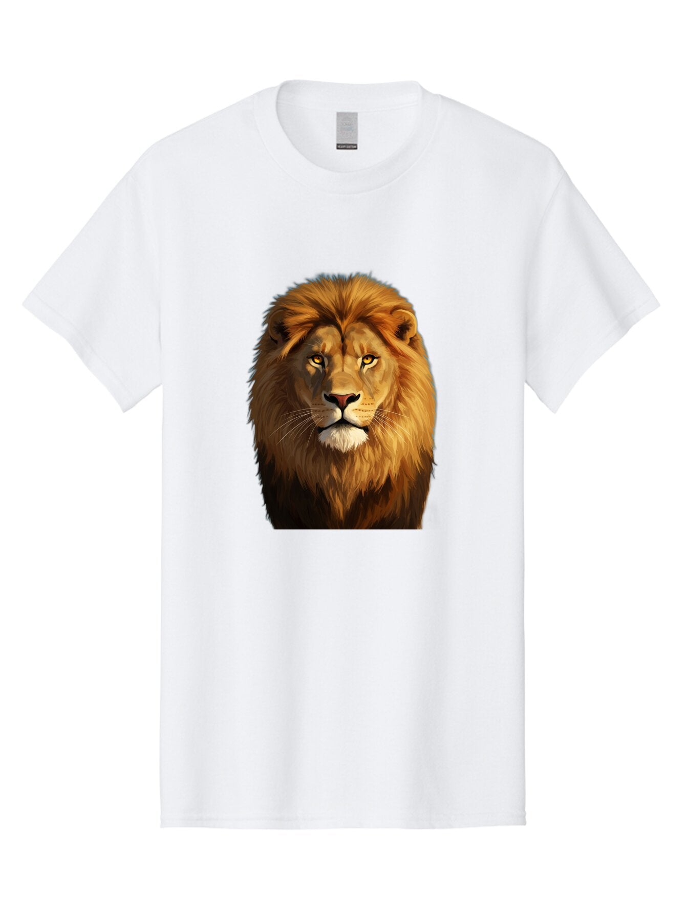 Lion-Portrait-1 Men'S Graphic Tee, 100% Cotton, Comfortable Casual Summer Wear, Machine Washable, Vintage Camera, Old Camera, Antique Camera, Black Camera, Classic Photography, Photography Equipment, Nostalgic Device, Film Camera, Camera Art Bao603 4