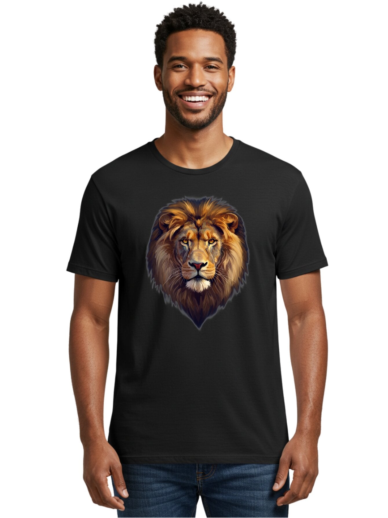 Lion-Portrait Men'S Graphic Tee, 100% Cotton, Comfortable Casual Summer Wear, Machine Washable, Vintage Camera, Old Camera, Antique Camera, Black Camera, Classic Photography, Photography Equipment, Nostalgic Device, Film Camera, Camera Art Bao604 29