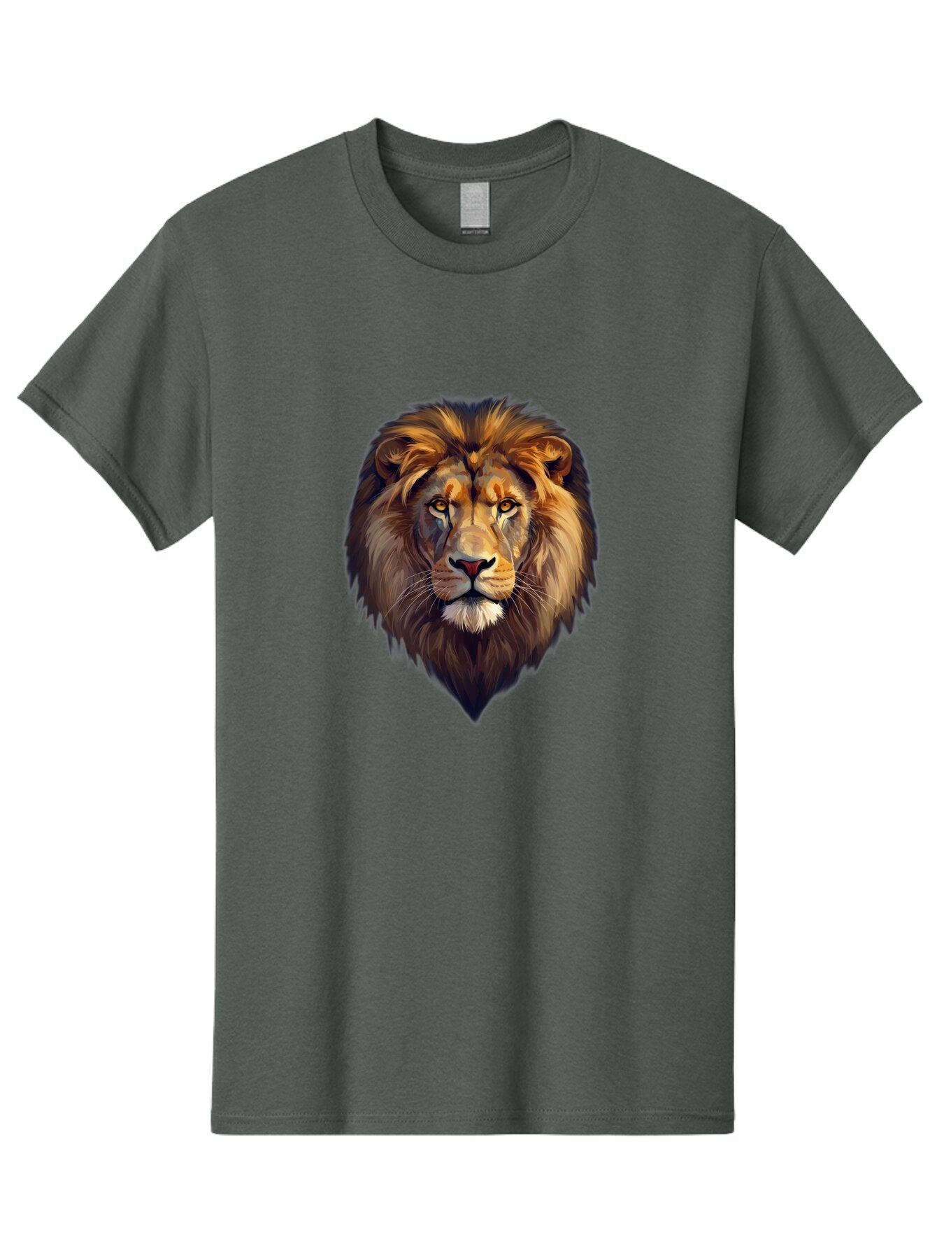 Lion-Portrait Men'S Graphic Tee, 100% Cotton, Comfortable Casual Summer Wear, Machine Washable, Vintage Camera, Old Camera, Antique Camera, Black Camera, Classic Photography, Photography Equipment, Nostalgic Device, Film Camera, Camera Art Bao604 4