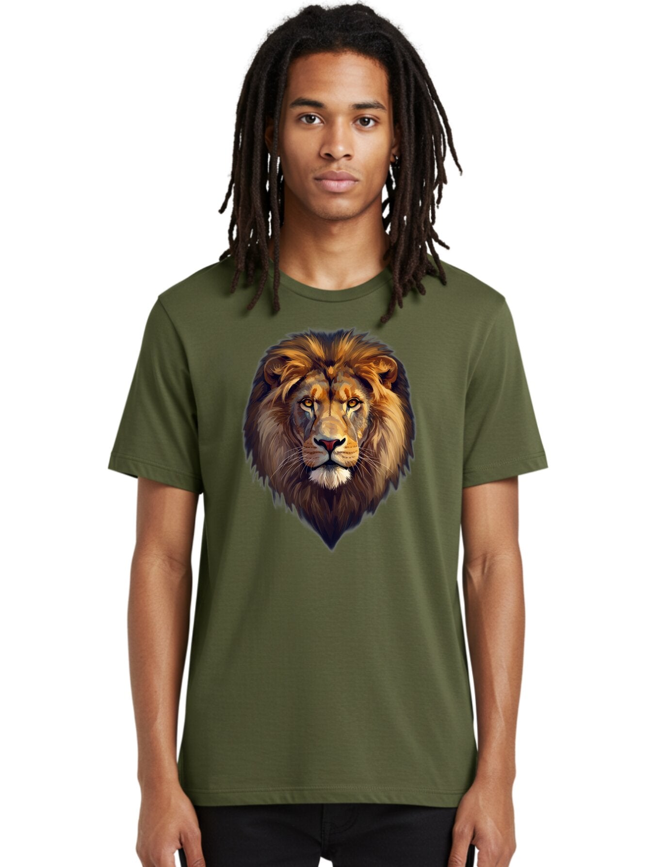Lion-Portrait Men'S Graphic Tee, 100% Cotton, Comfortable Casual Summer Wear, Machine Washable, Vintage Camera, Old Camera, Antique Camera, Black Camera, Classic Photography, Photography Equipment, Nostalgic Device, Film Camera, Camera Art Bao604 28