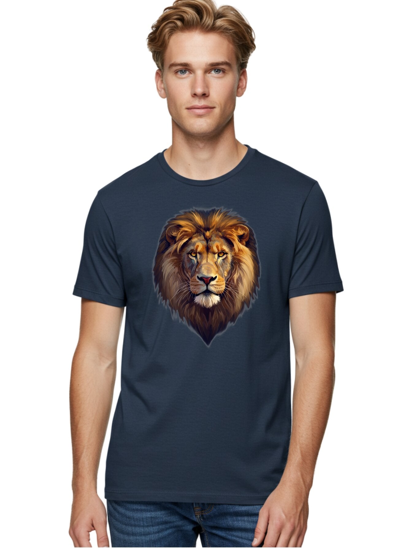 Lion-Portrait Men'S Graphic Tee, 100% Cotton, Comfortable Casual Summer Wear, Machine Washable, Vintage Camera, Old Camera, Antique Camera, Black Camera, Classic Photography, Photography Equipment, Nostalgic Device, Film Camera, Camera Art Bao604 26