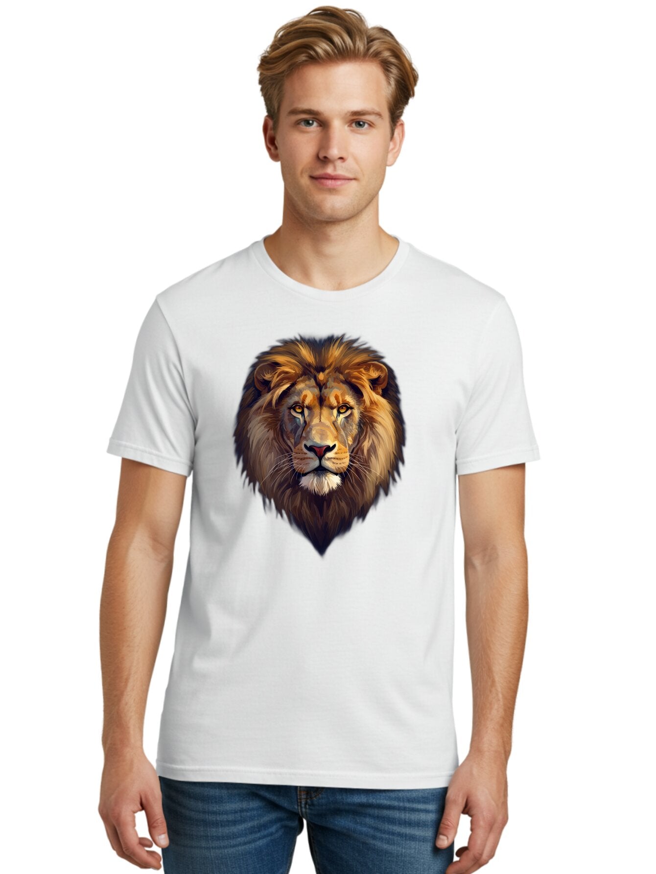 Lion-Portrait Men'S Graphic Tee, 100% Cotton, Comfortable Casual Summer Wear, Machine Washable, Vintage Camera, Old Camera, Antique Camera, Black Camera, Classic Photography, Photography Equipment, Nostalgic Device, Film Camera, Camera Art Bao604 21