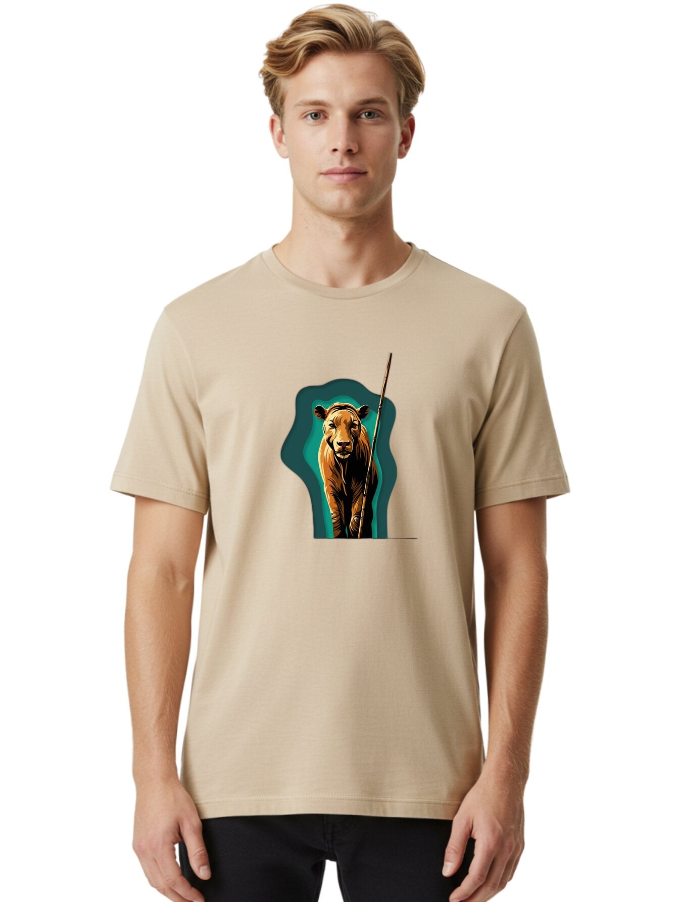 Lion-With-Spear Men'S Graphic Tee, 100% Cotton, Comfortable Casual Summer Wear, Machine Washable, Vintage Camera, Old Camera, Antique Camera, Black Camera, Classic Photography, Photography Equipment, Nostalgic Device, Film Camera, Camera Art Bao605 16