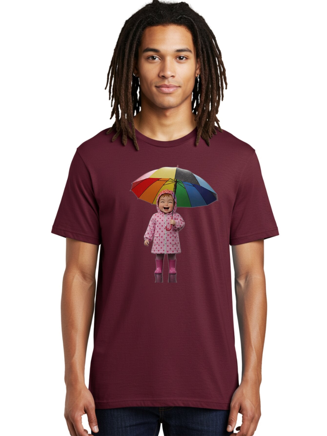 Little-Girl-With-Rainbow-Umbrella Men'S Graphic Tee, 100% Cotton, Comfortable Casual Summer Wear, Machine Washable, Vintage Camera, Old Camera, Antique Camera, Black Camera, Classic Photography, Photography Equipment, Nostalgic Device, Bao608 19