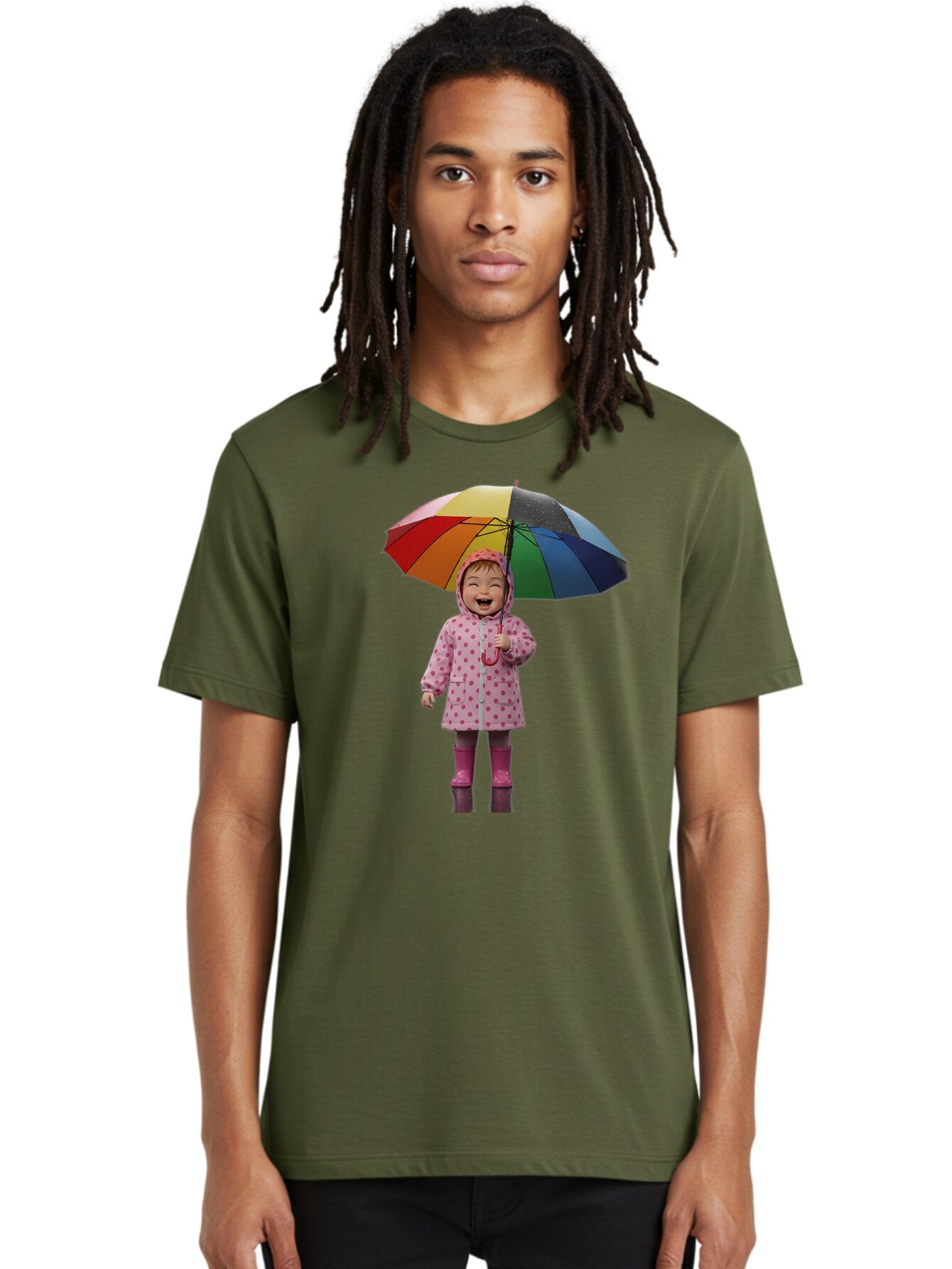 Little-Girl-With-Rainbow-Umbrella Men'S Graphic Tee, 100% Cotton, Comfortable Casual Summer Wear, Machine Washable, Vintage Camera, Old Camera, Antique Camera, Black Camera, Classic Photography, Photography Equipment, Nostalgic Device, Bao608 25
