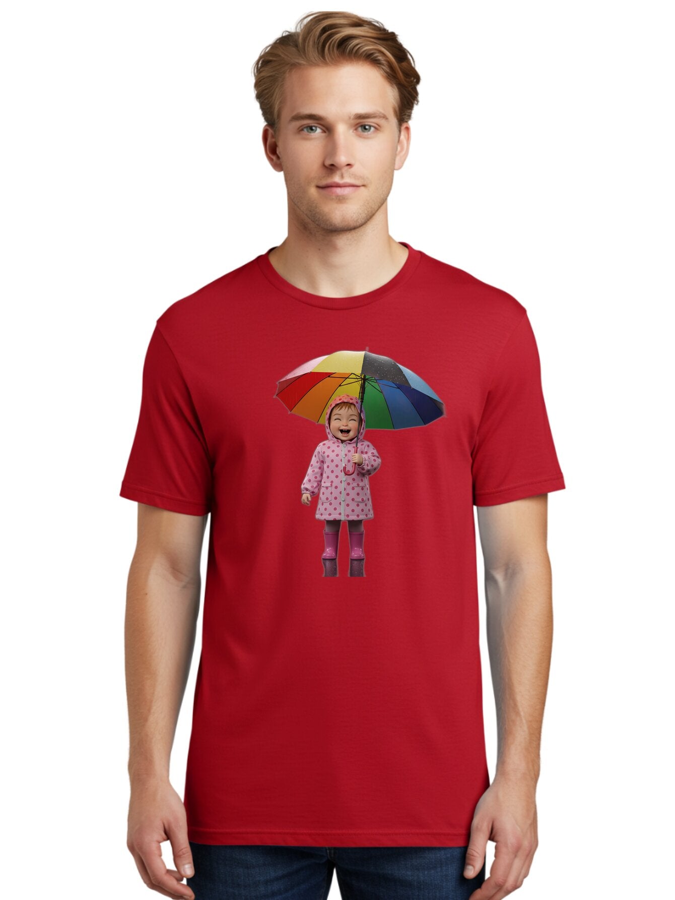 Little-Girl-With-Rainbow-Umbrella Men'S Graphic Tee, 100% Cotton, Comfortable Casual Summer Wear, Machine Washable, Vintage Camera, Old Camera, Antique Camera, Black Camera, Classic Photography, Photography Equipment, Nostalgic Device, Bao608 27