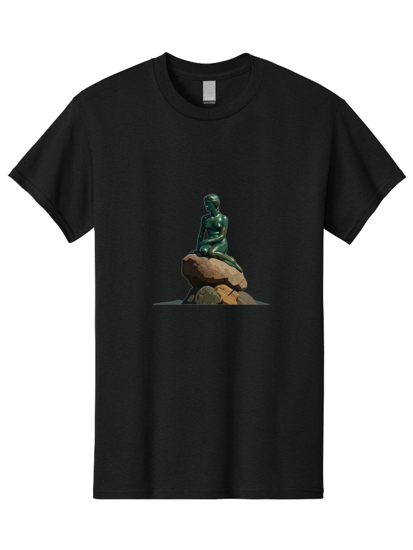 Little-Mermaid-Statue Men'S Graphic Tee, 100% Cotton, Comfortable Casual Summer Wear, Machine Washable, Vintage Camera, Old Camera, Antique Camera, Black Camera, Classic Photography, Photography Equipment, Nostalgic Device, Film Camera, Bao609 8