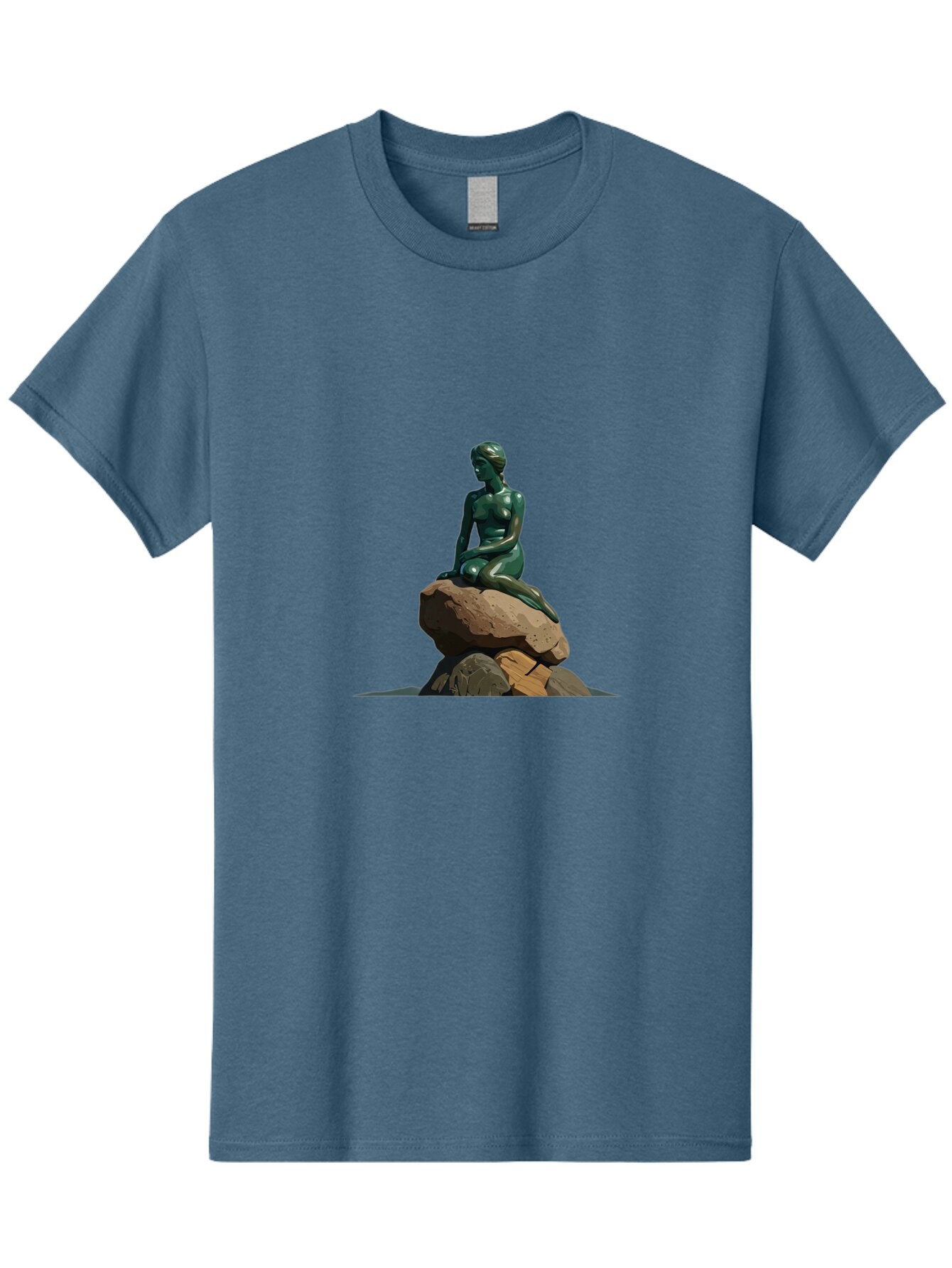Little-Mermaid-Statue Men'S Graphic Tee, 100% Cotton, Comfortable Casual Summer Wear, Machine Washable, Vintage Camera, Old Camera, Antique Camera, Black Camera, Classic Photography, Photography Equipment, Nostalgic Device, Film Camera, Bao609