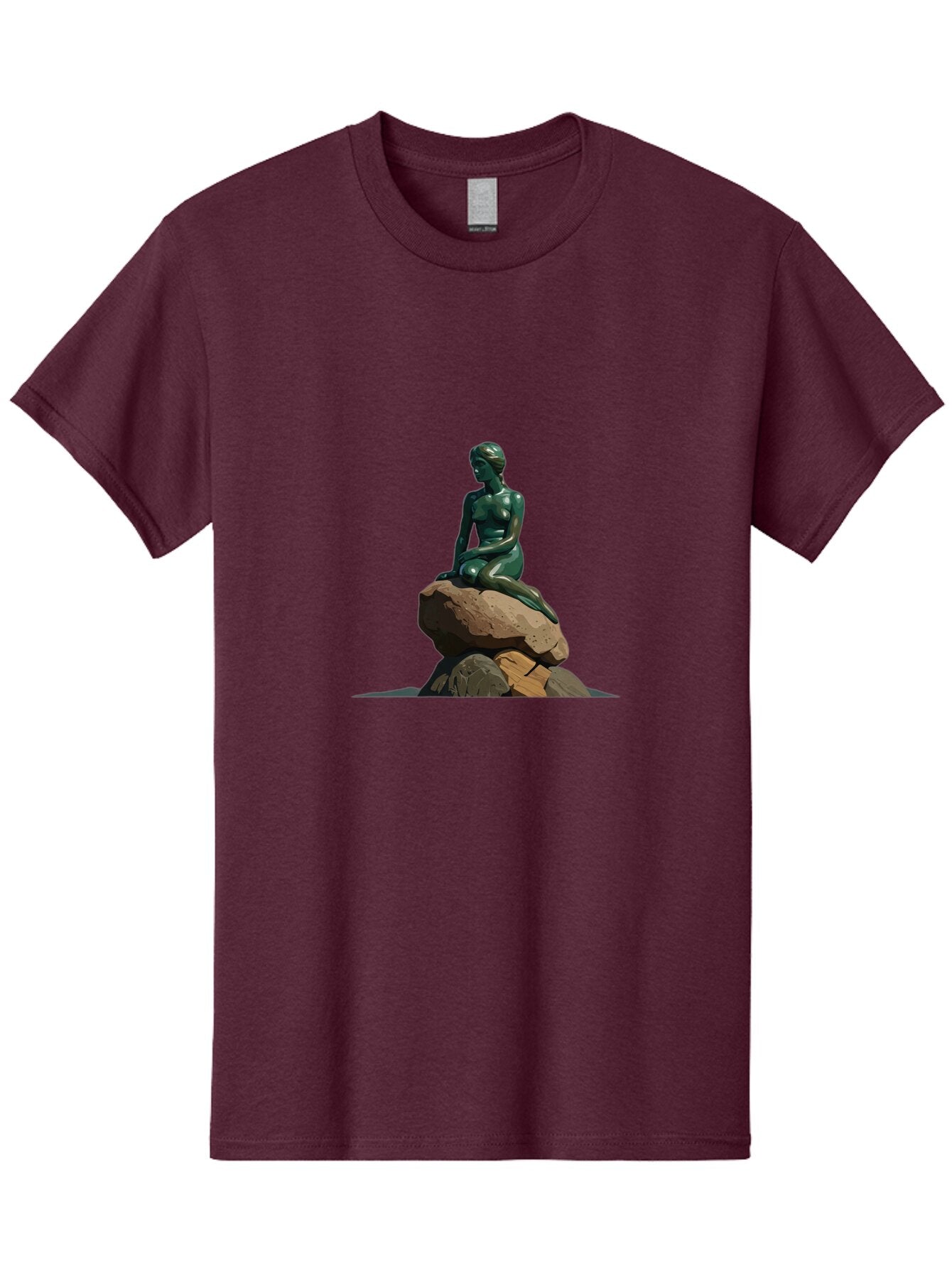 Little-Mermaid-Statue Men'S Graphic Tee, 100% Cotton, Comfortable Casual Summer Wear, Machine Washable, Vintage Camera, Old Camera, Antique Camera, Black Camera, Classic Photography, Photography Equipment, Nostalgic Device, Film Camera, Bao609 9