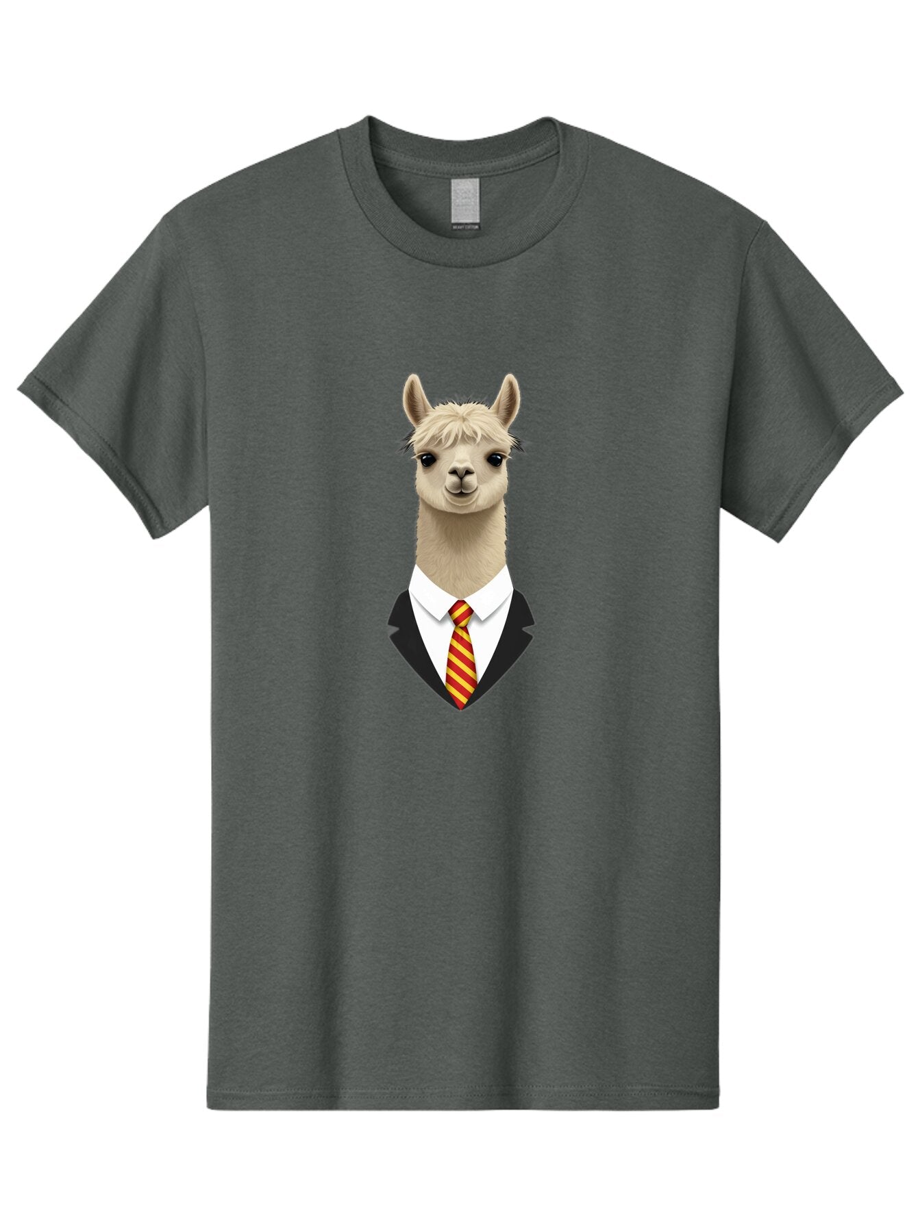 Llama-In-Suit-And-Tie Men'S Graphic Tee, 100% Cotton, Comfortable Casual Summer Wear, Machine Washable, Vintage Camera, Old Camera, Antique Camera, Black Camera, Classic Photography, Photography Equipment, Nostalgic Device, Film Camera, Bao613