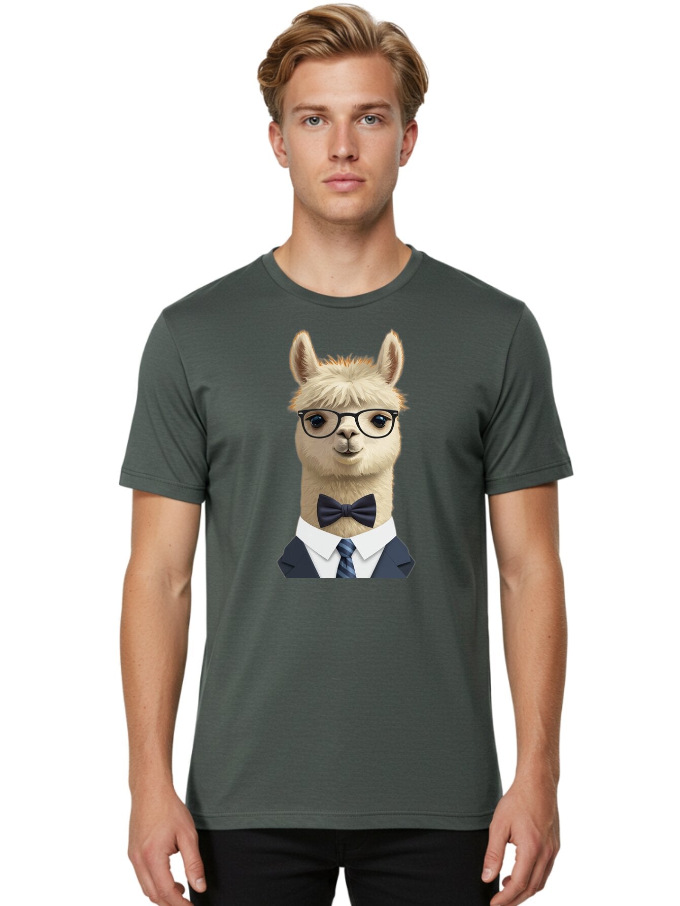 Llama-In-Suit Men'S Graphic Tee, 100% Cotton, Comfortable Casual Summer Wear, Machine Washable, Vintage Camera, Old Camera, Antique Camera, Black Camera, Classic Photography, Photography Equipment, Nostalgic Device, Film Camera, Camera Art Bao614 16