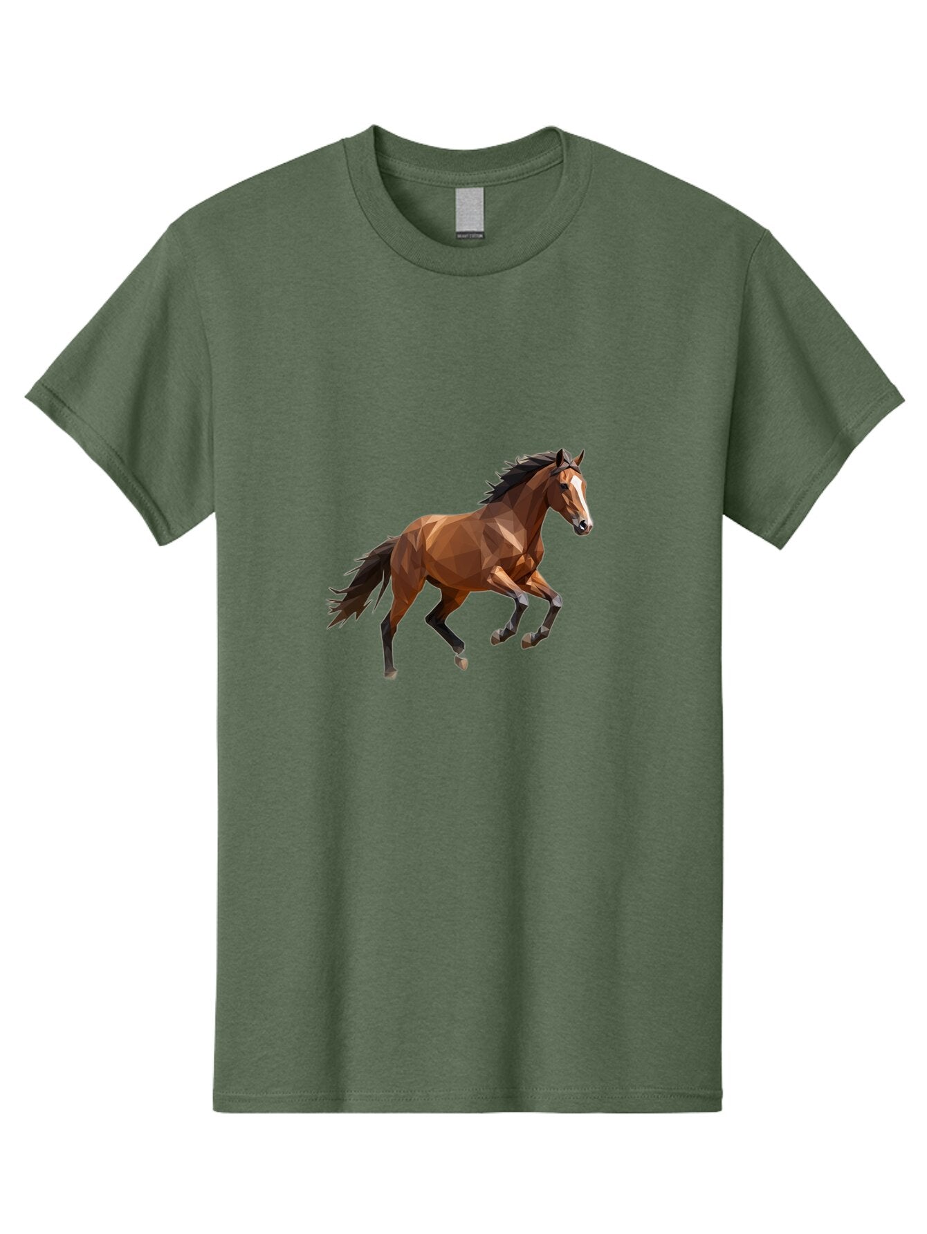 Low-Poly-Horse Men'S Graphic Tee, 100% Cotton, Comfortable Casual Summer Wear, Machine Washable, Vintage Camera, Old Camera, Antique Camera, Black Camera, Classic Photography, Photography Equipment, Nostalgic Device, Film Camera, Camera Art Bao619