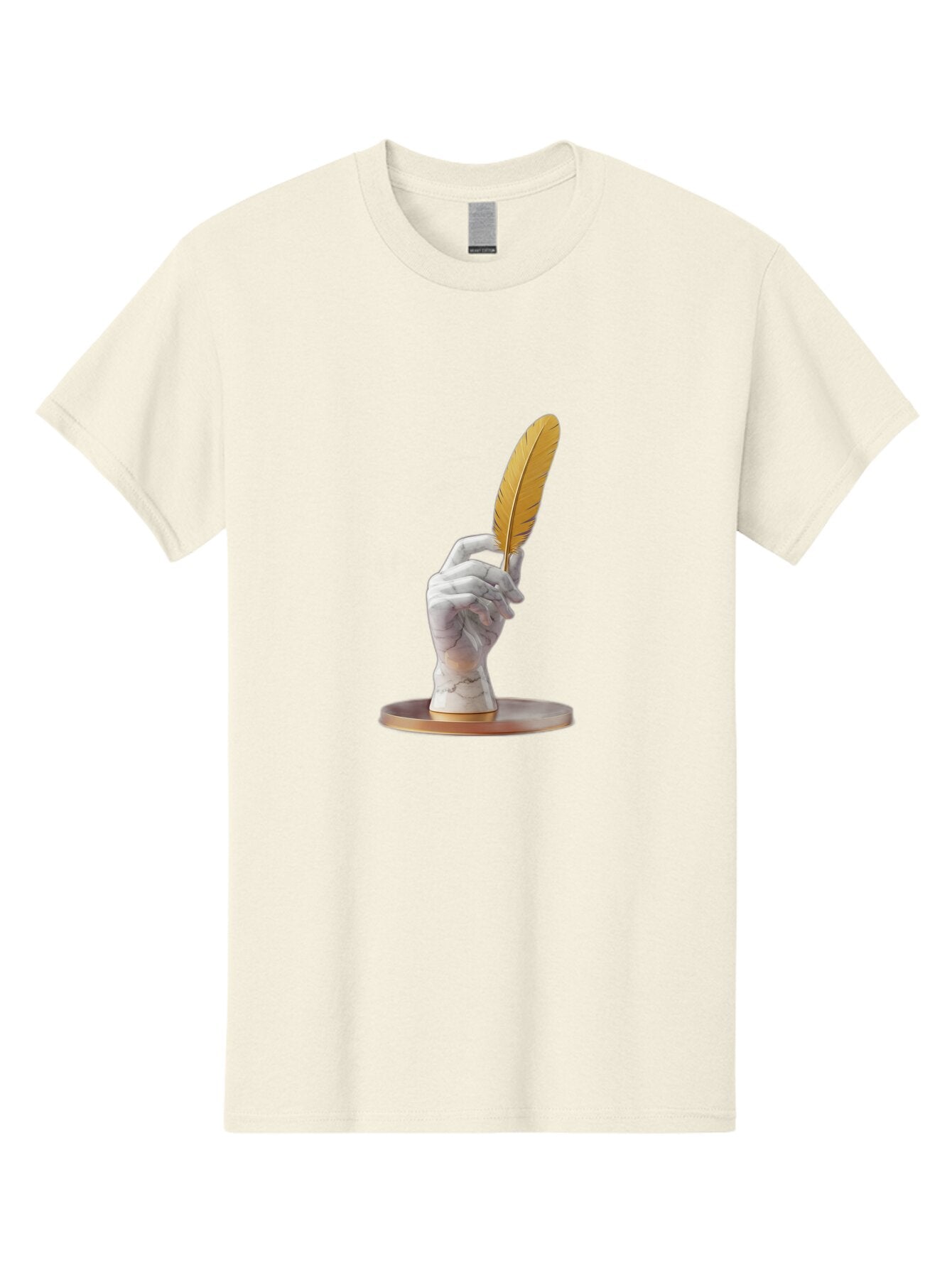 Marble-Hand-Holding-Feather Men'S Graphic Tee, 100% Cotton, Comfortable Casual Summer Wear, Machine Washable, Vintage Camera, Old Camera, Antique Camera, Black Camera, Classic Photography, Photography Equipment, Nostalgic Device, Film Camera, Bao633 14