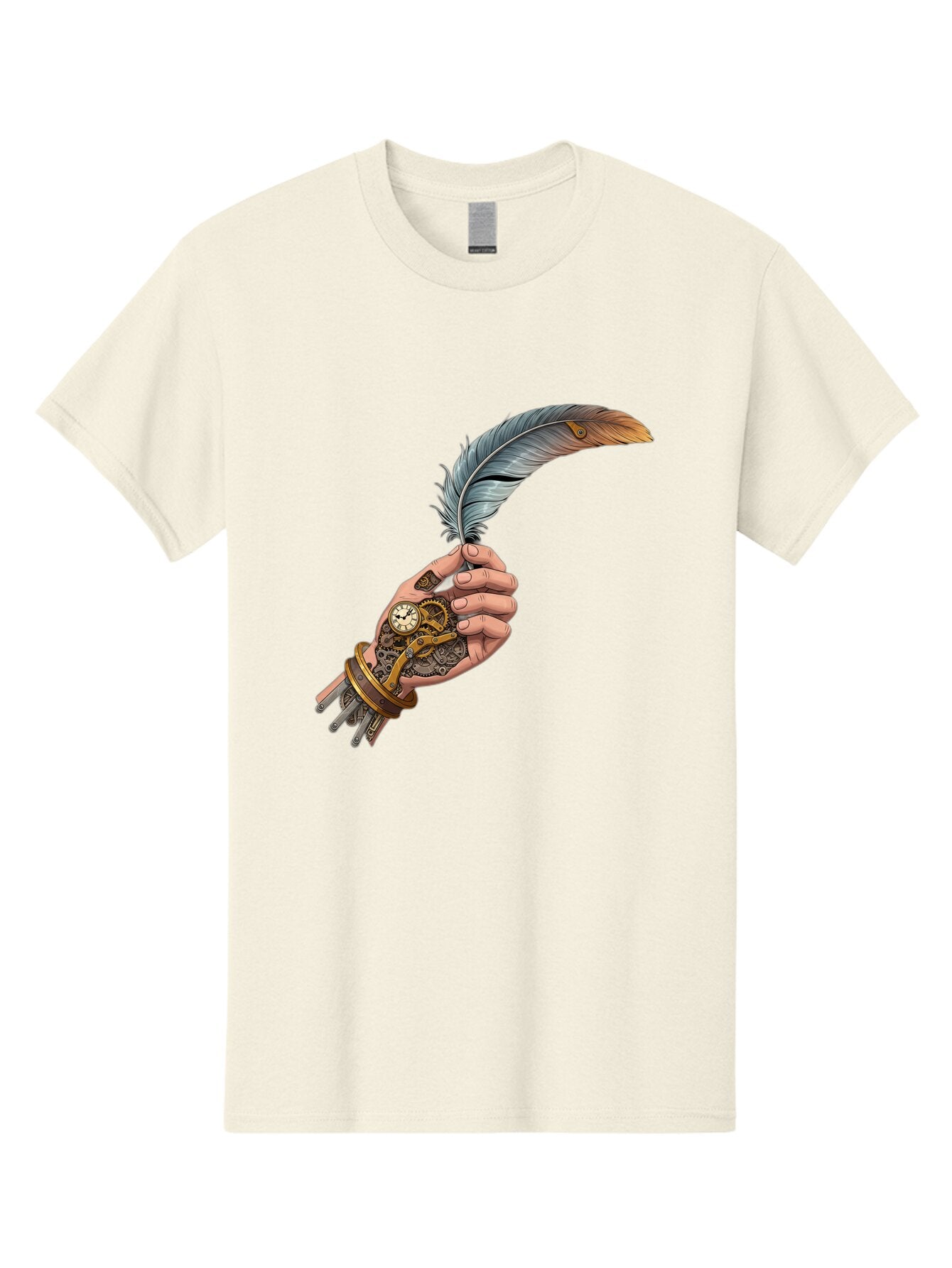 Mechanical-Hand-Feather-Quill Men'S Graphic Tee, 100% Cotton, Comfortable Casual Summer Wear, Machine Washable, Vintage Camera, Old Camera, Antique Camera, Black Camera, Classic Photography, Photography Equipment, Nostalgic Device, Bao636 4