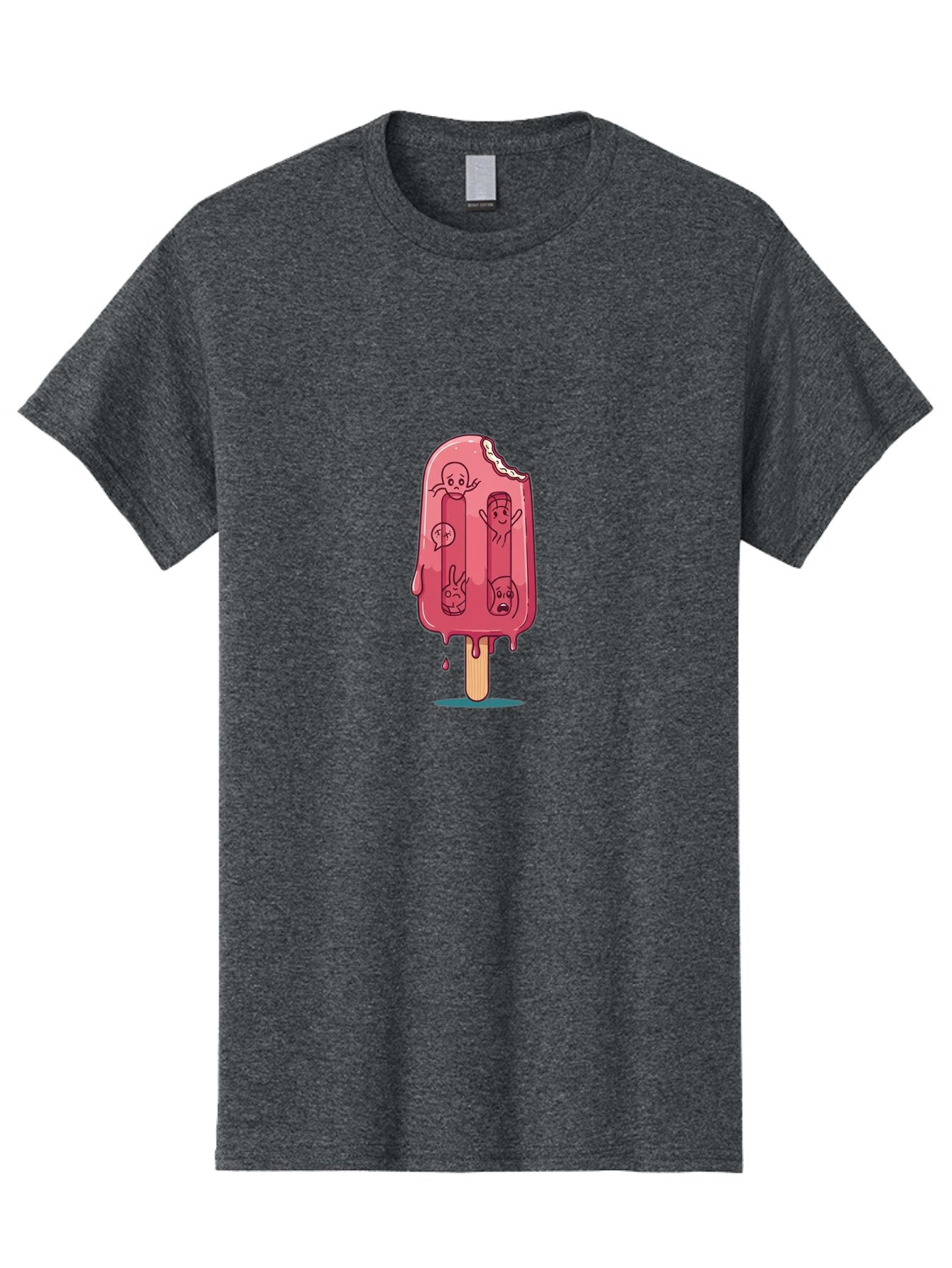 Melting-Strawberry-Popsicle Men'S Graphic Tee, 100% Cotton, Comfortable Casual Summer Wear, Machine Washable, Vintage Camera, Old Camera, Antique Camera, Black Camera, Classic Photography, Photography Equipment, Nostalgic Device, Film Camera, Bao645 12