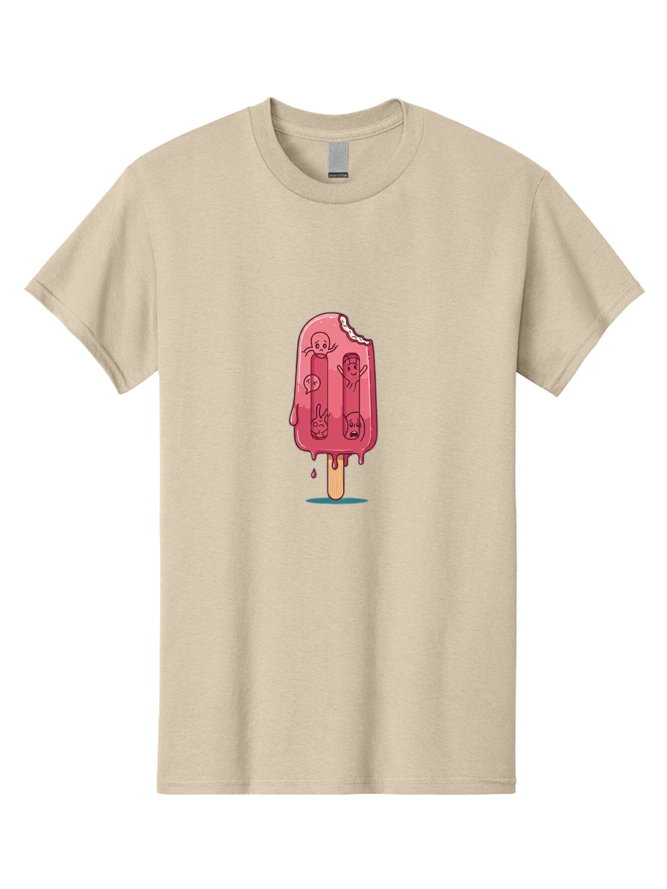 Melting-Strawberry-Popsicle Men'S Graphic Tee, 100% Cotton, Comfortable Casual Summer Wear, Machine Washable, Vintage Camera, Old Camera, Antique Camera, Black Camera, Classic Photography, Photography Equipment, Nostalgic Device, Film Camera, Bao645 7