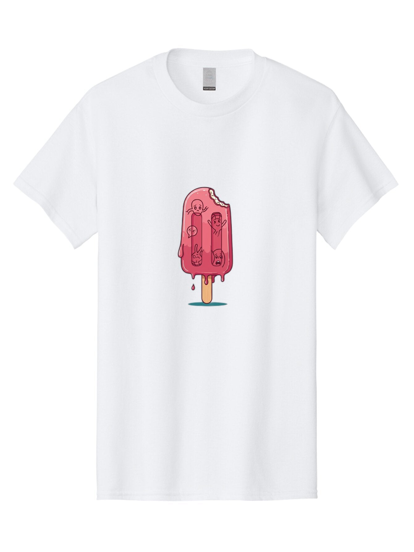 Melting-Strawberry-Popsicle Men'S Graphic Tee, 100% Cotton, Comfortable Casual Summer Wear, Machine Washable, Vintage Camera, Old Camera, Antique Camera, Black Camera, Classic Photography, Photography Equipment, Nostalgic Device, Film Camera, Bao645 6