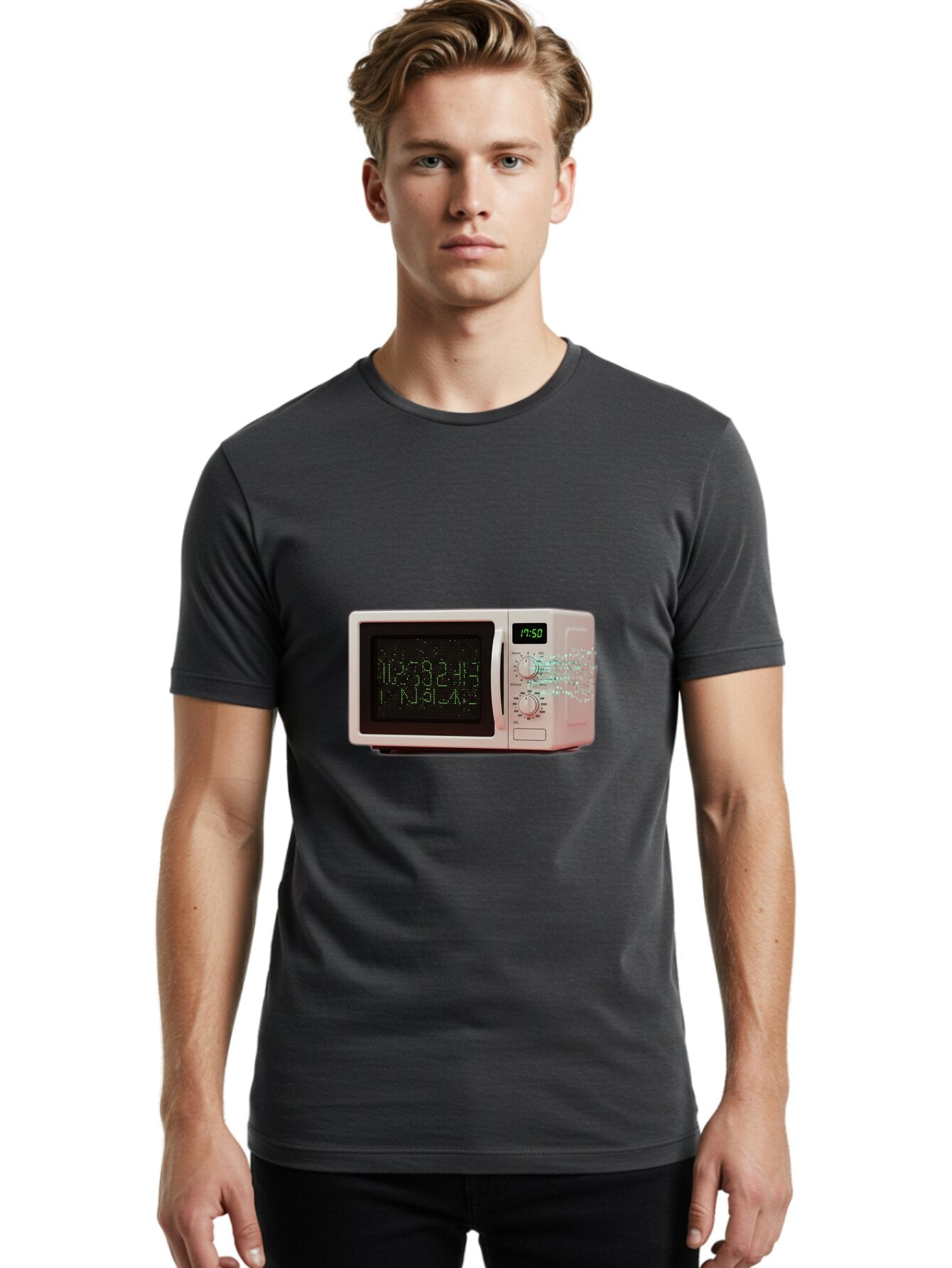 Microwave-1 Men'S Graphic Tee, 100% Cotton, Comfortable Casual Summer Wear, Machine Washable, Vintage Camera, Old Camera, Antique Camera, Black Camera, Classic Photography, Photography Equipment, Nostalgic Device, Film Camera, Camera Art Bao652 24