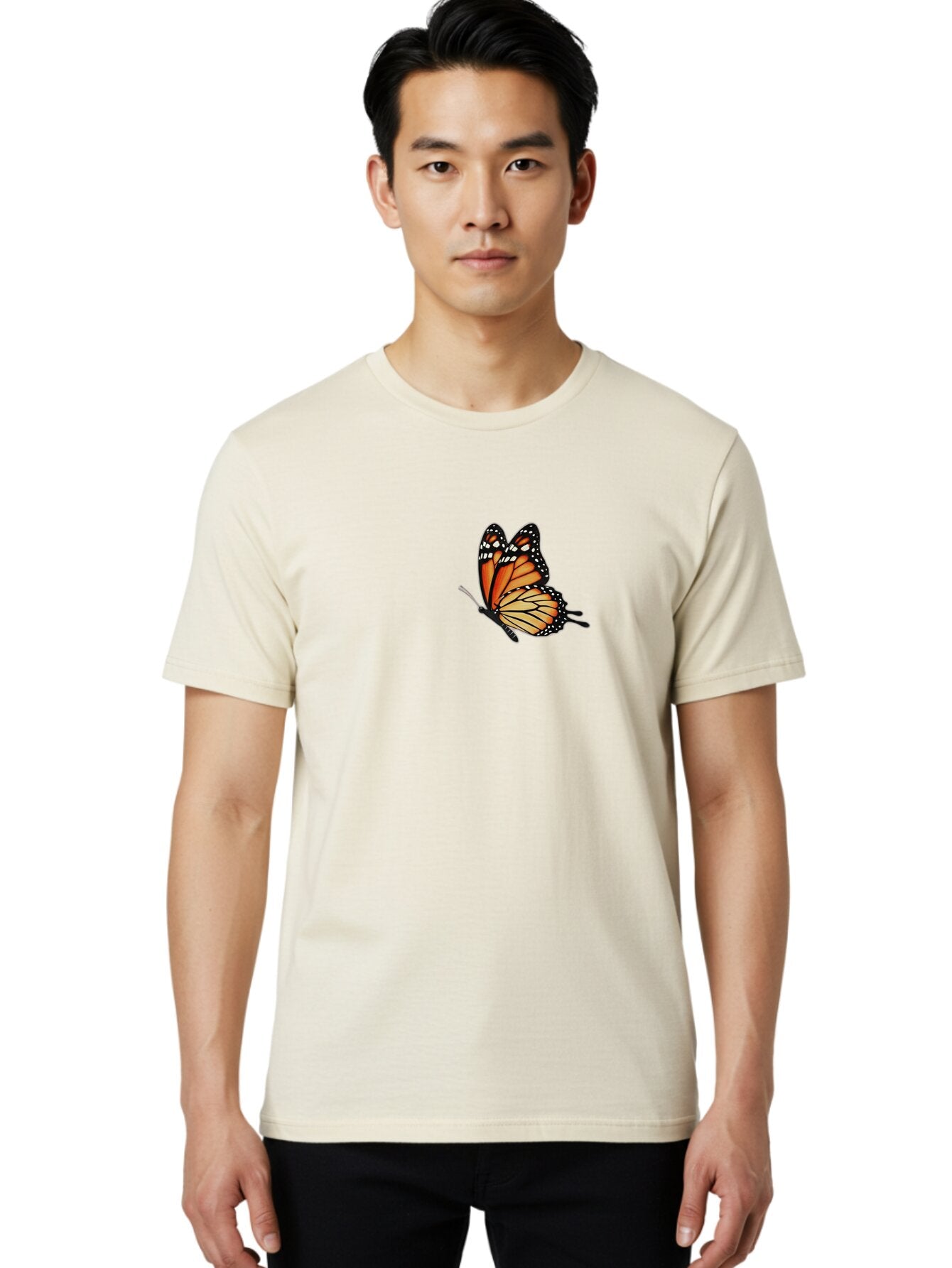 Monarch-Butterfly Men'S Graphic Tee, 100% Cotton, Comfortable Casual Summer Wear, Machine Washable, Vintage Camera, Old Camera, Antique Camera, Black Camera, Classic Photography, Photography Equipment, Nostalgic Device, Film Camera, Camera Art Bao661 28
