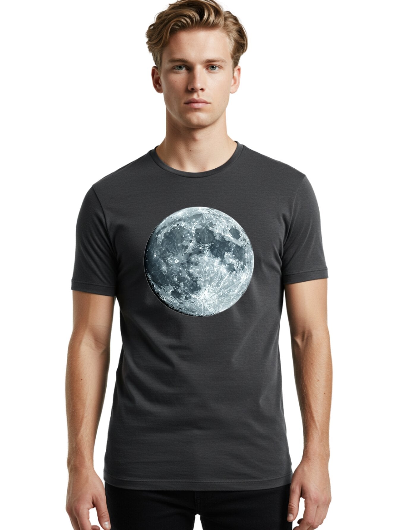 Moon-3 Men'S Graphic Tee, 100% Cotton, Comfortable Casual Summer Wear, Machine Washable, Vintage Camera, Old Camera, Antique Camera, Black Camera, Classic Photography, Photography Equipment, Nostalgic Device, Film Camera, Camera Art Bao667 24