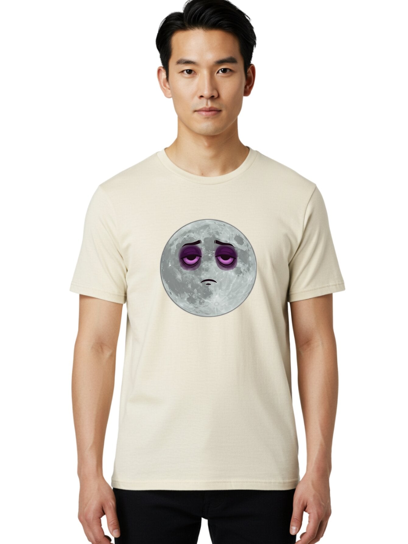 Moon-Emoji Men'S Graphic Tee, 100% Cotton, Comfortable Casual Summer Wear, Machine Washable, Vintage Camera, Old Camera, Antique Camera, Black Camera, Classic Photography, Photography Equipment, Nostalgic Device, Film Camera, Camera Art Bao668 16