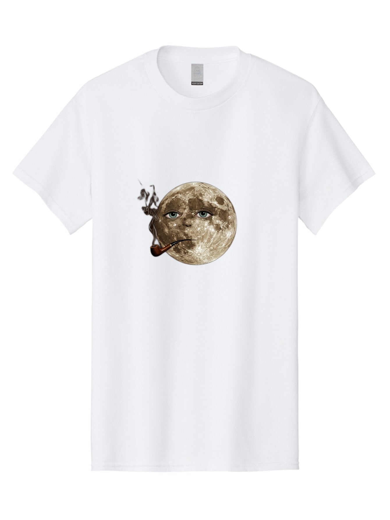 Moon-With-Eyes-And-Pipe Men'S Graphic Tee, 100% Cotton, Comfortable Casual Summer Wear, Machine Washable, Vintage Camera, Old Camera, Antique Camera, Black Camera, Classic Photography, Photography Equipment, Nostalgic Device, Film Camera, Bao672 12