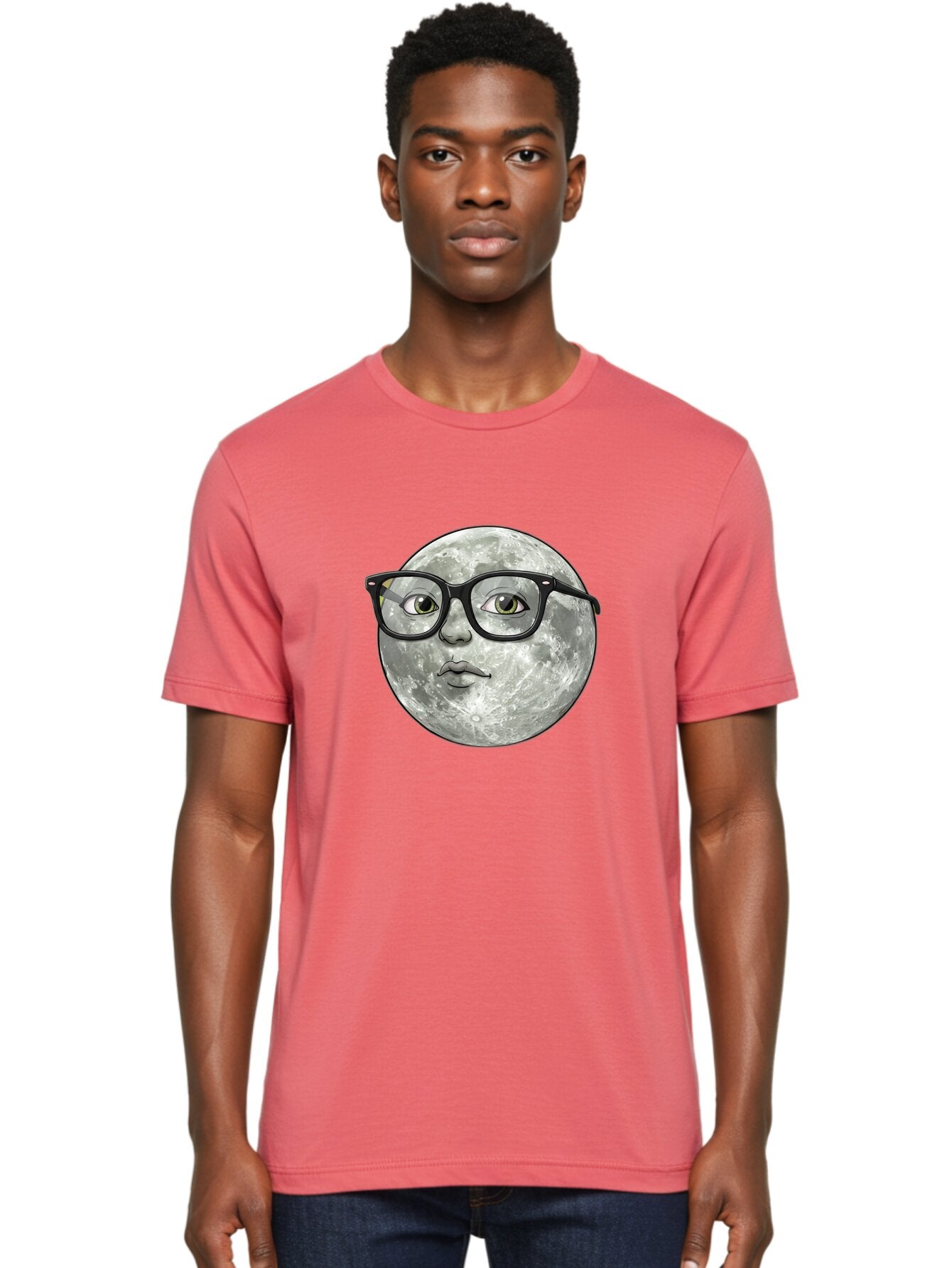 Moon-With-Glasses Men'S Graphic Tee, 100% Cotton, Comfortable Casual Summer Wear, Machine Washable, Vintage Camera, Old Camera, Antique Camera, Black Camera, Classic Photography, Photography Equipment, Nostalgic Device, Film Camera, Camera Art Bao673 23
