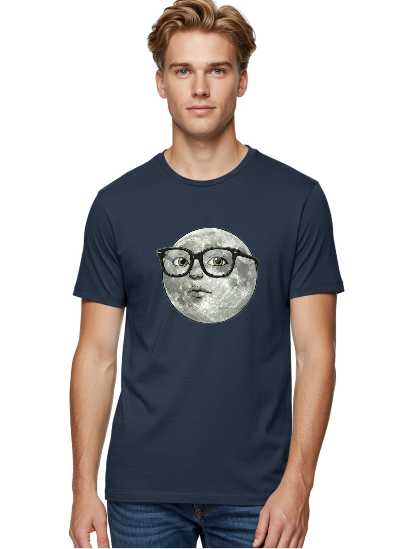 Moon-With-Glasses Men'S Graphic Tee, 100% Cotton, Comfortable Casual Summer Wear, Machine Washable, Vintage Camera, Old Camera, Antique Camera, Black Camera, Classic Photography, Photography Equipment, Nostalgic Device, Film Camera, Camera Art Bao673 21