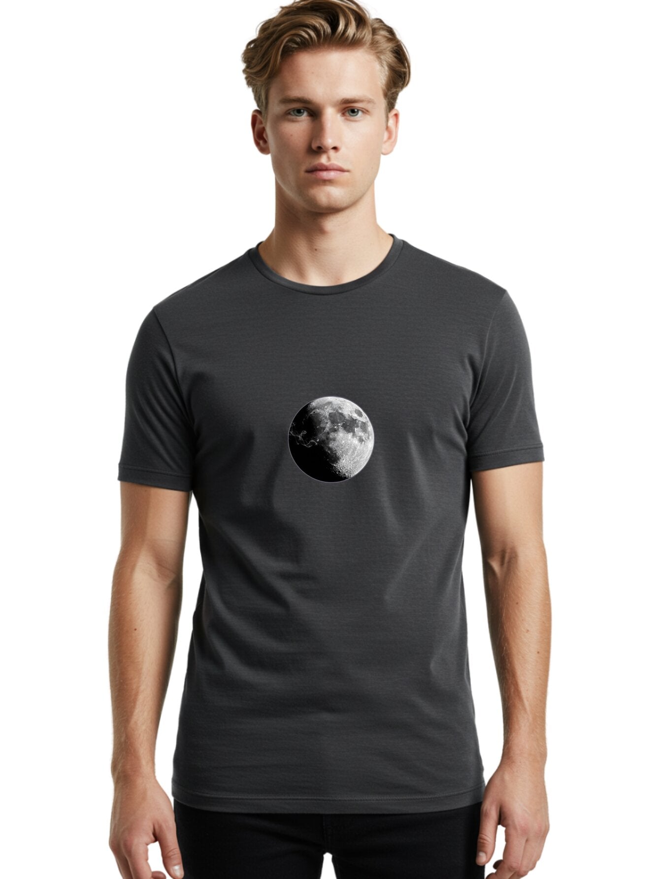 Moon Men'S Graphic Tee, 100% Cotton, Comfortable Casual Summer Wear, Machine Washable, Vintage Camera, Old Camera, Antique Camera, Black Camera, Classic Photography, Photography Equipment, Nostalgic Device, Film Camera, Camera Art Bao675 24