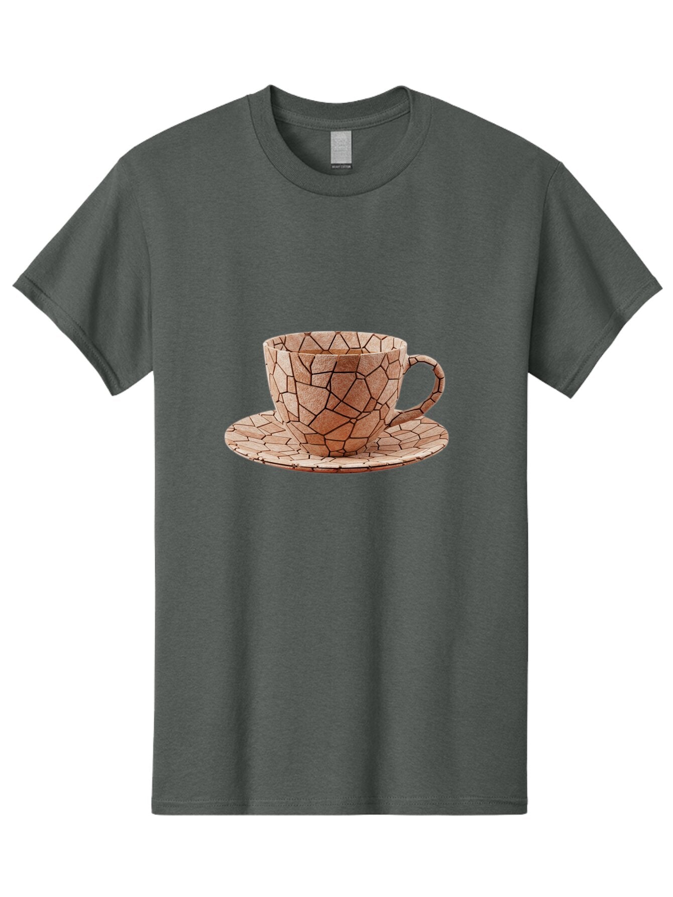 Mosaic-Cup-And-Saucer Men'S Graphic Tee, 100% Cotton, Comfortable Casual Summer Wear, Machine Washable, Vintage Camera, Old Camera, Antique Camera, Black Camera, Classic Photography, Photography Equipment, Nostalgic Device, Film Camera, Bao677 8