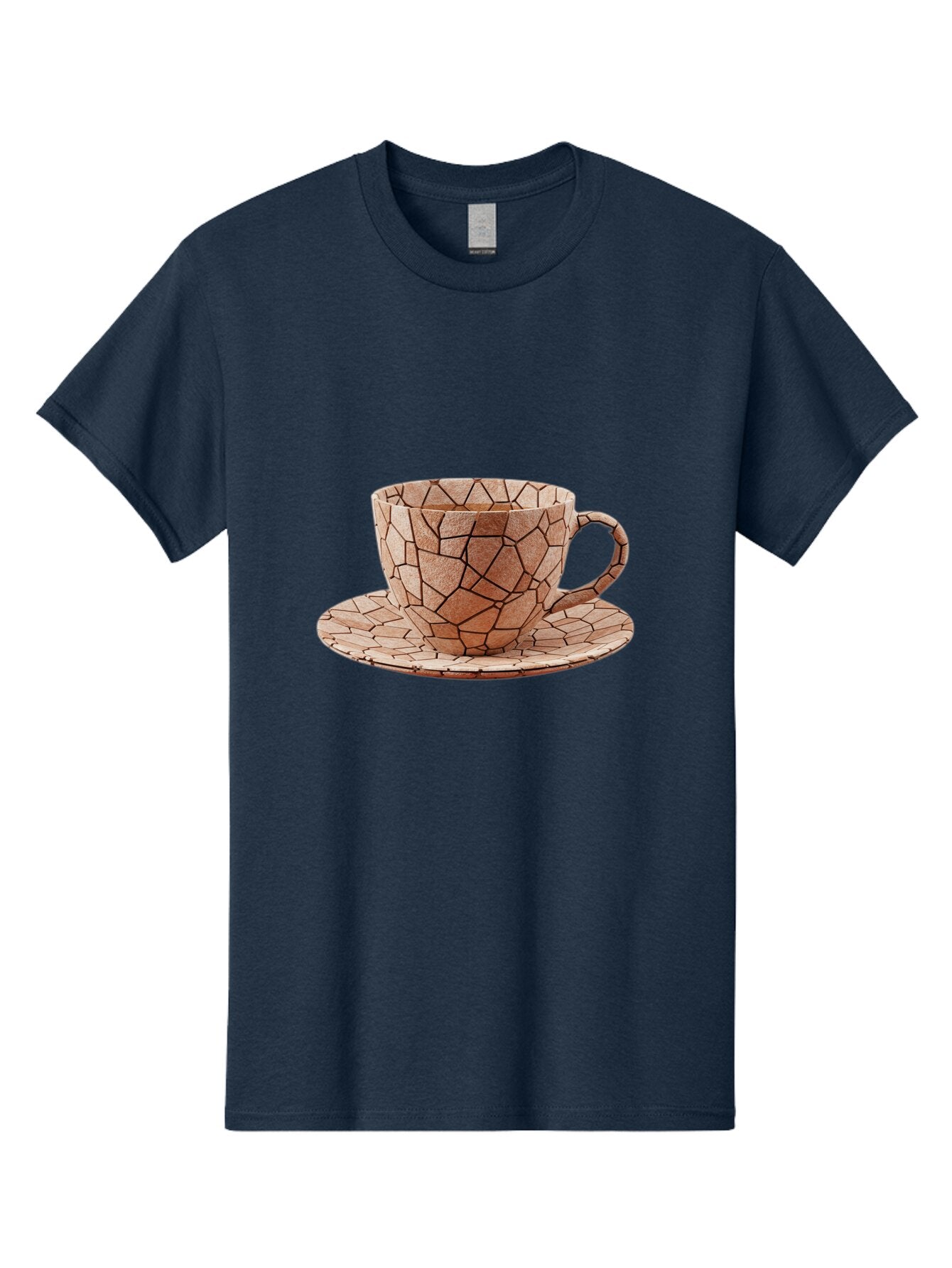 Mosaic-Cup-And-Saucer Men'S Graphic Tee, 100% Cotton, Comfortable Casual Summer Wear, Machine Washable, Vintage Camera, Old Camera, Antique Camera, Black Camera, Classic Photography, Photography Equipment, Nostalgic Device, Film Camera, Bao677 9