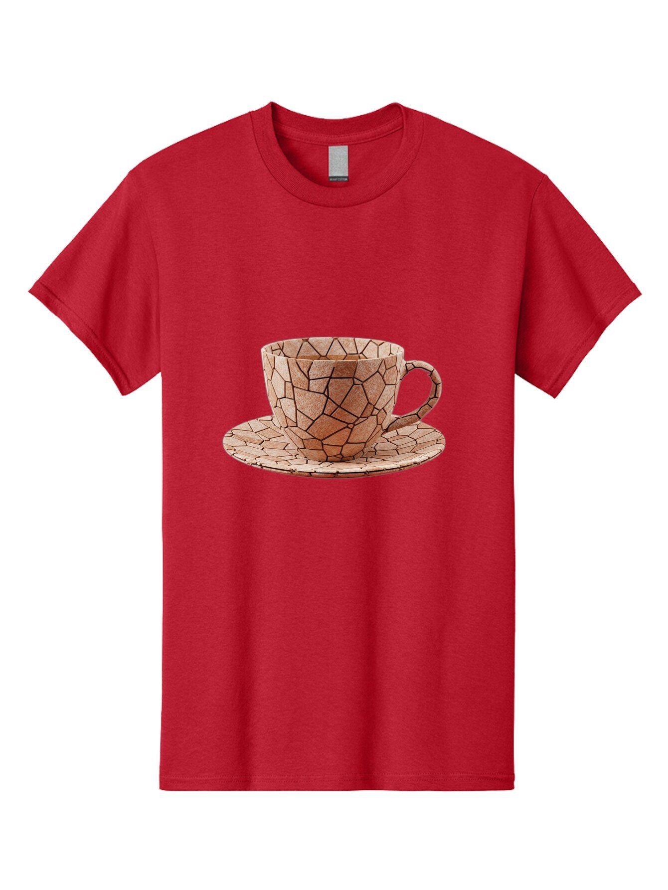 Mosaic-Cup-And-Saucer Men'S Graphic Tee, 100% Cotton, Comfortable Casual Summer Wear, Machine Washable, Vintage Camera, Old Camera, Antique Camera, Black Camera, Classic Photography, Photography Equipment, Nostalgic Device, Film Camera, Bao677 5