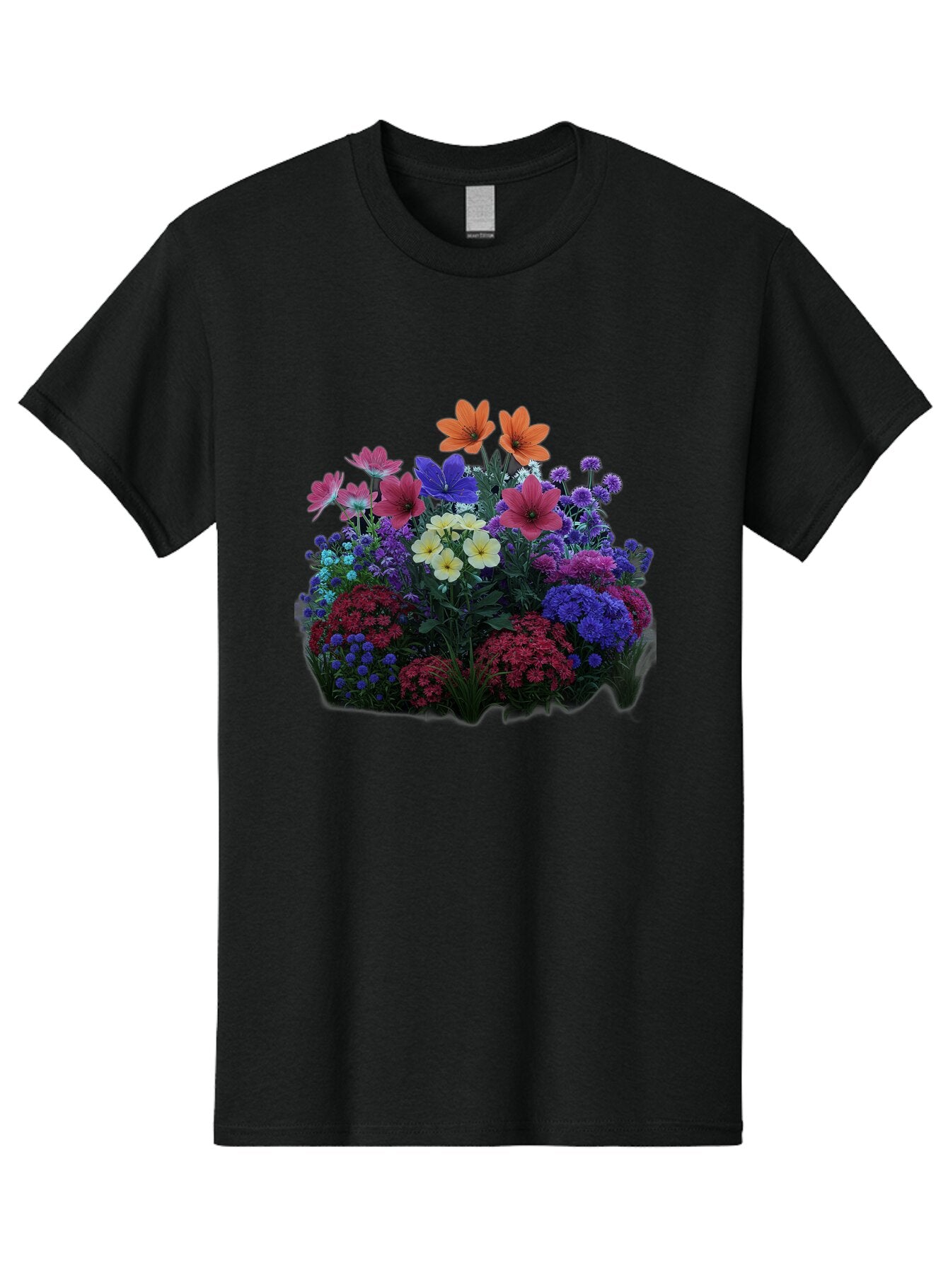 Multicolored-Flowers Men'S Graphic Tee, 100% Cotton, Comfortable Casual Summer Wear, Machine Washable, Vintage Camera, Old Camera, Antique Camera, Black Camera, Classic Photography, Photography Equipment, Nostalgic Device, Film Camera, Bao683 6